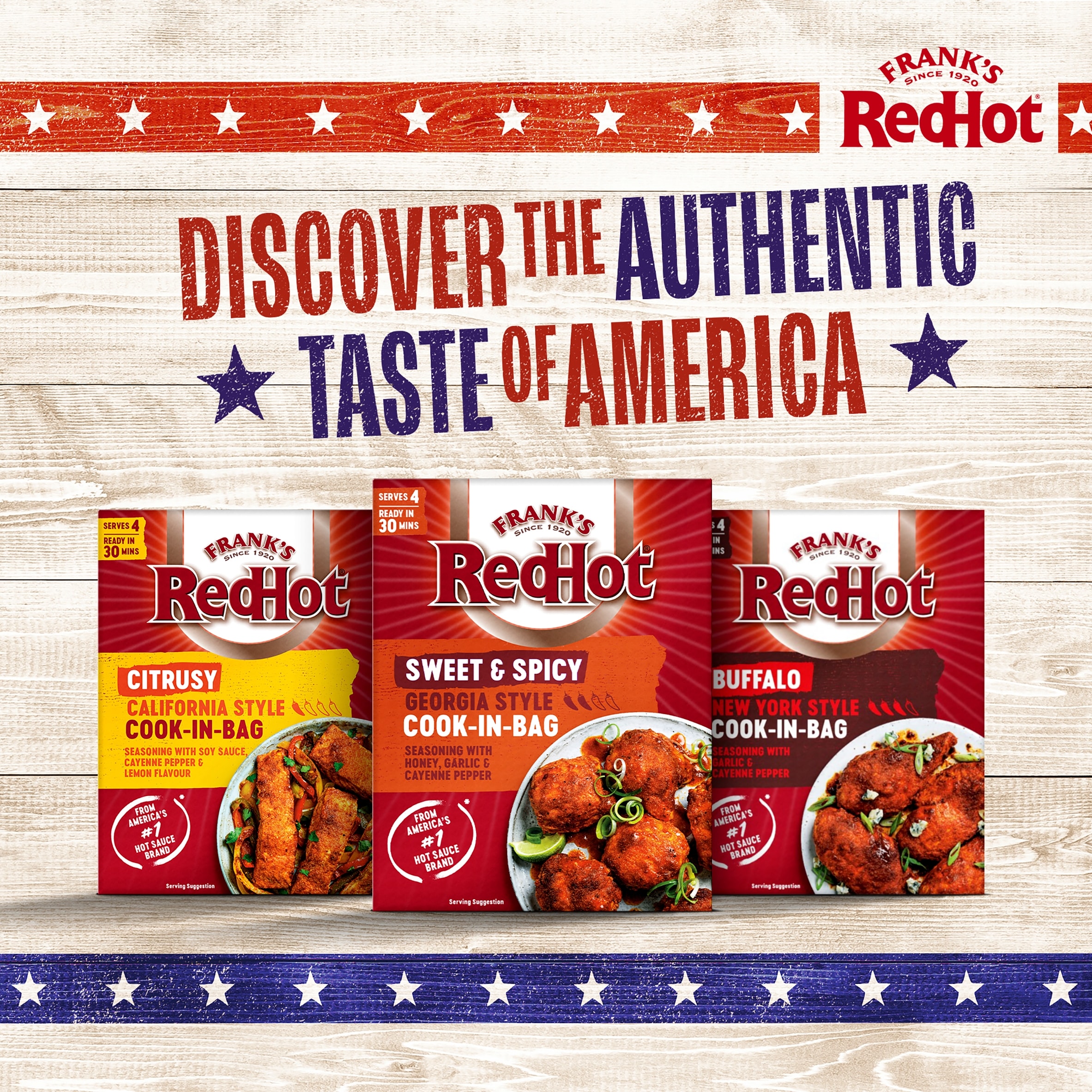 Frank's RedHot Sweet & Spicy Georgia Style Cook-In-Bag 25G thumbnail 4