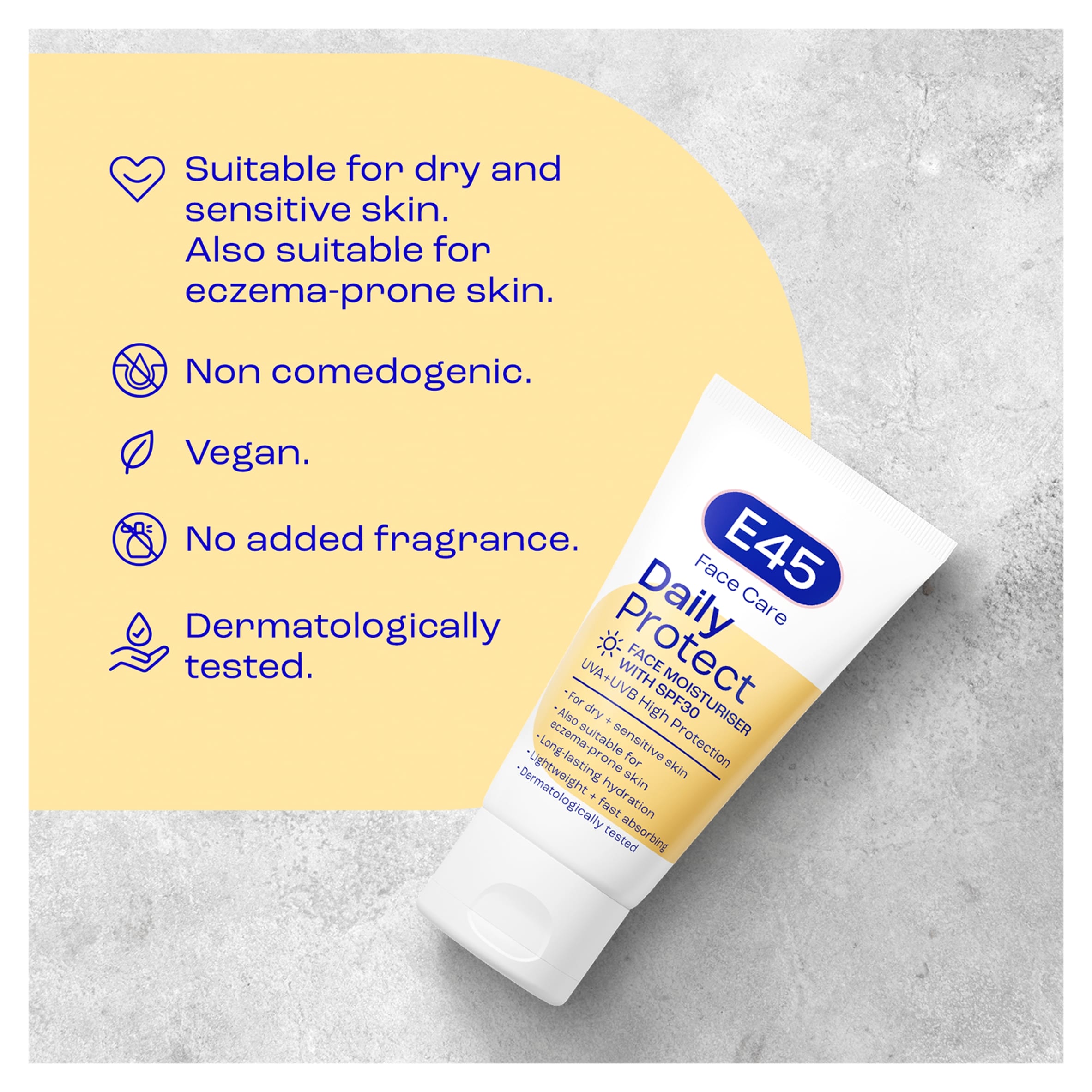 E45 Daily Protect Face Moisturiser Cream SPF30 For Dry Skin 50ml thumbnail 5
