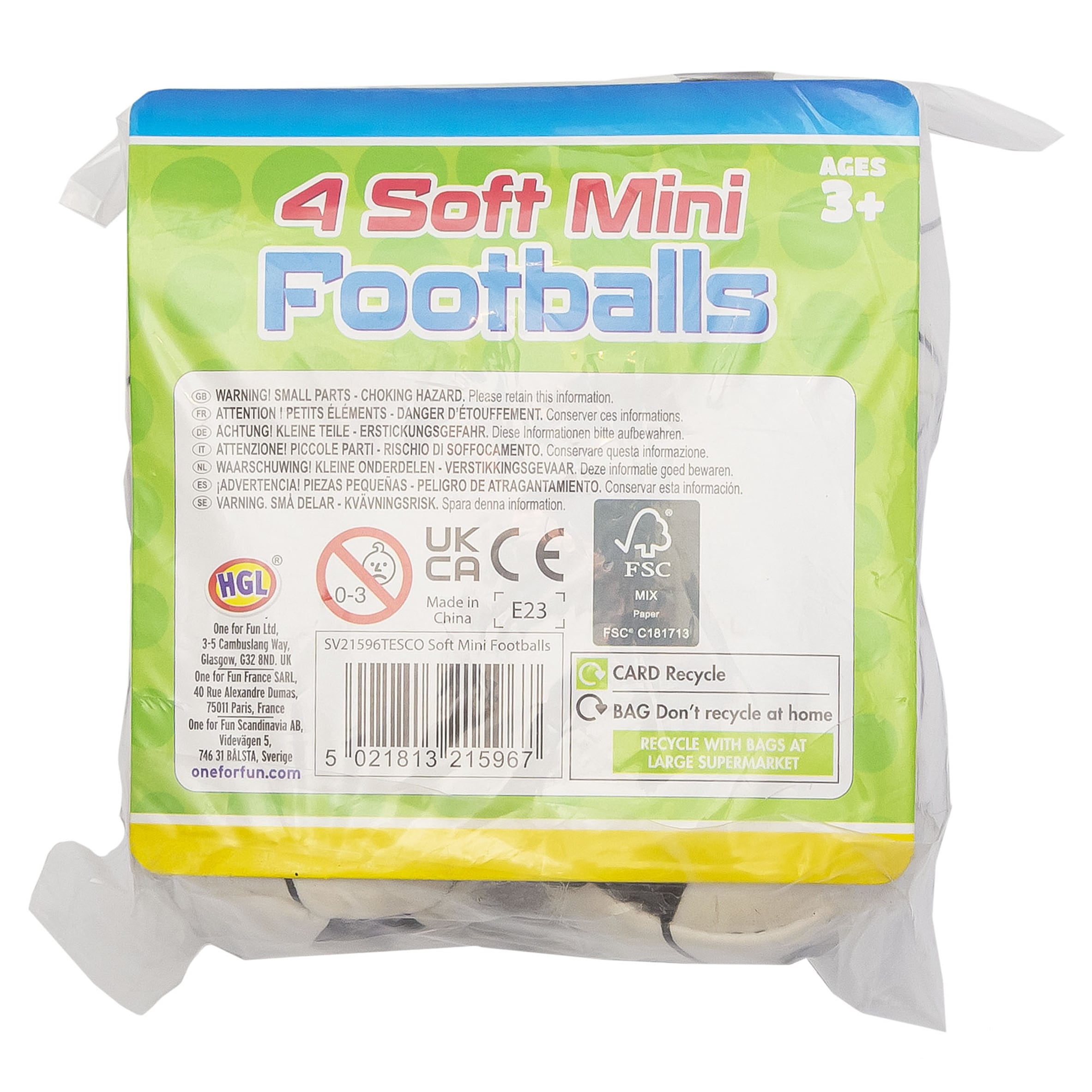 Soft Mini Footballs 4 Pack thumbnail 2