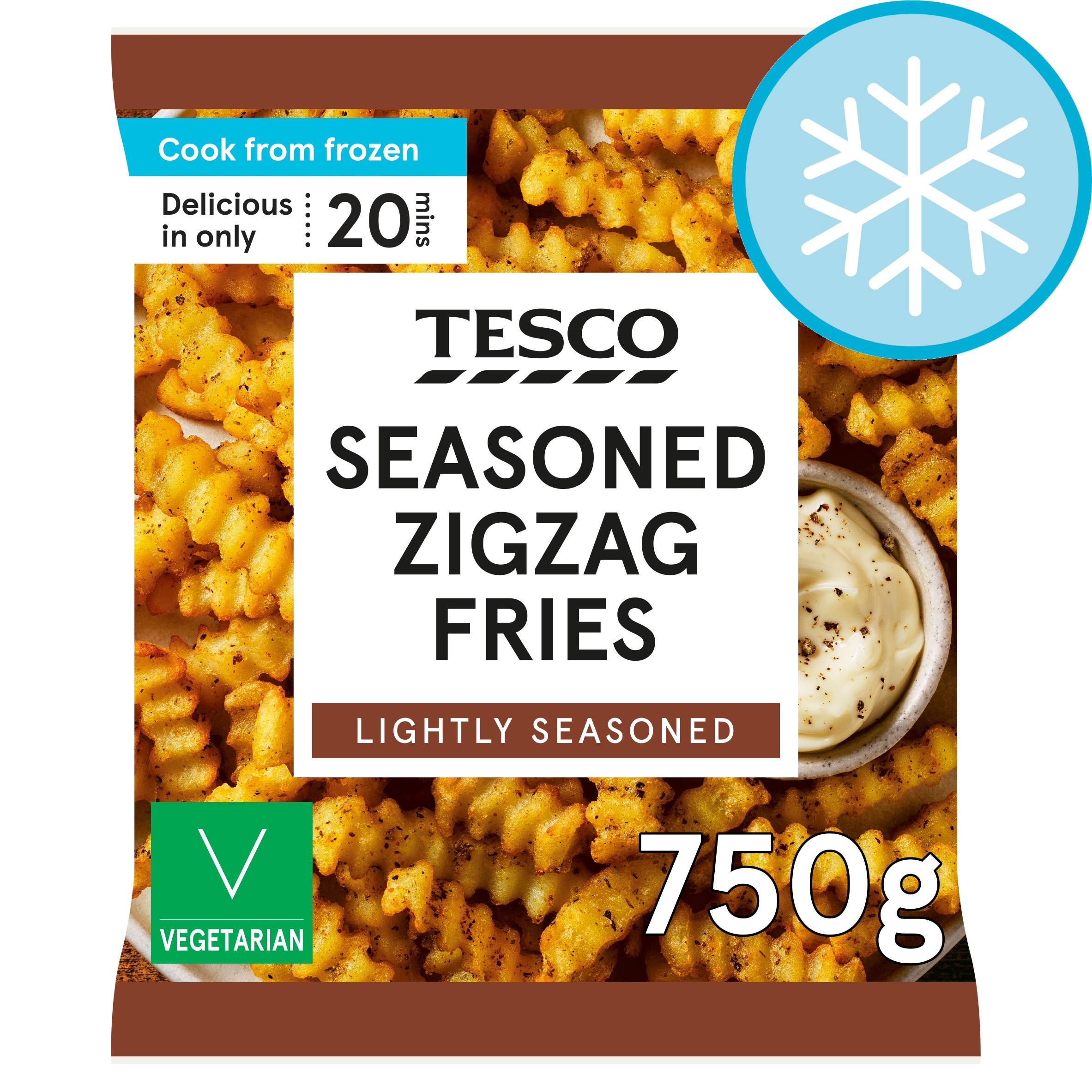 Tesco Seasoned Zig Zag Fries 750g