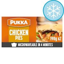 Pukka Chicken Microwaveable Shortcrust Pies 2 Pack