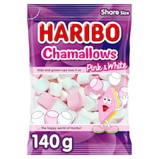 Haribo Marshmallows Chamallows Pink & White 140G