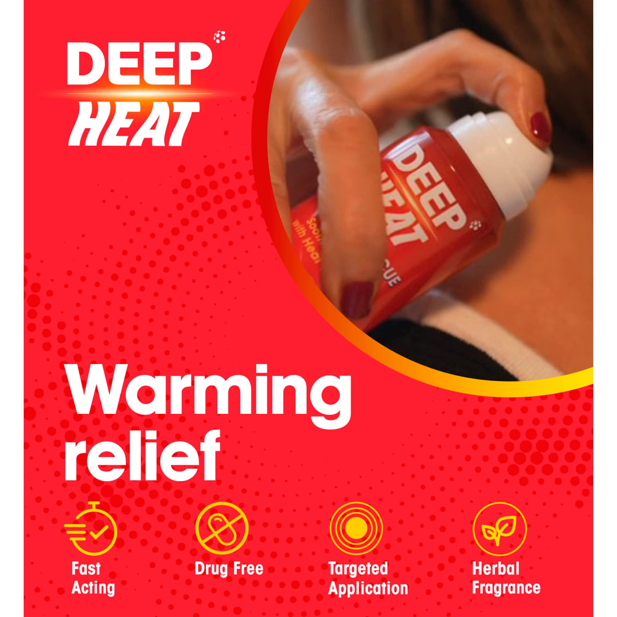 Deep Heat Muscle Rescue Heat Therapy Spray 72.5ml thumbnail 2