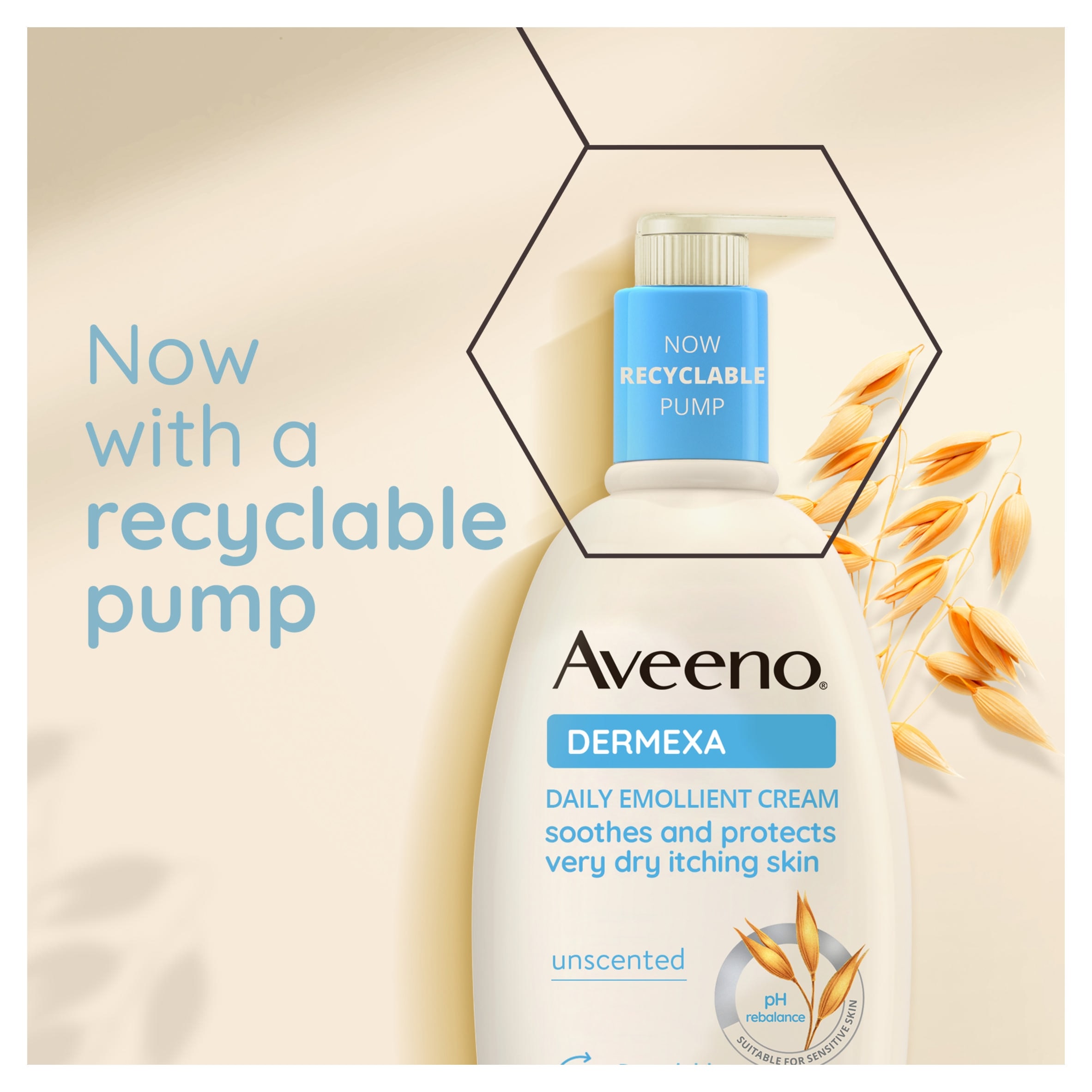 Aveeno Dermexa Daily Emollient Cream Body Lotion Moisturiser 500ml thumbnail 4