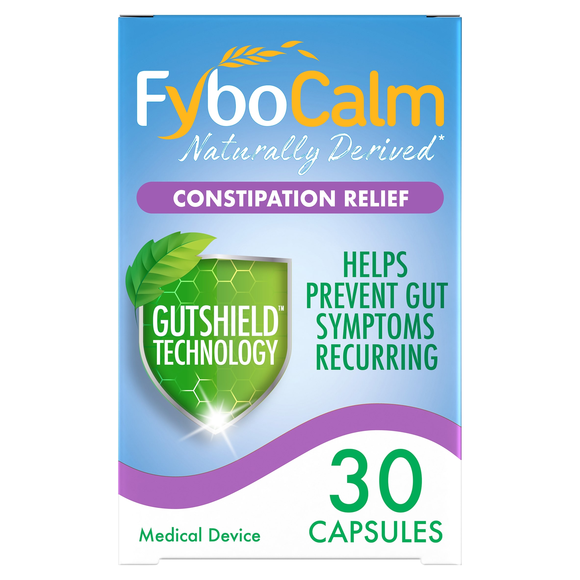 FyboCalm Constipation Relief Capsules & Tablets 30s