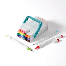 Paperchase 24 Dual End Bright Marker Pens thumbnail 3