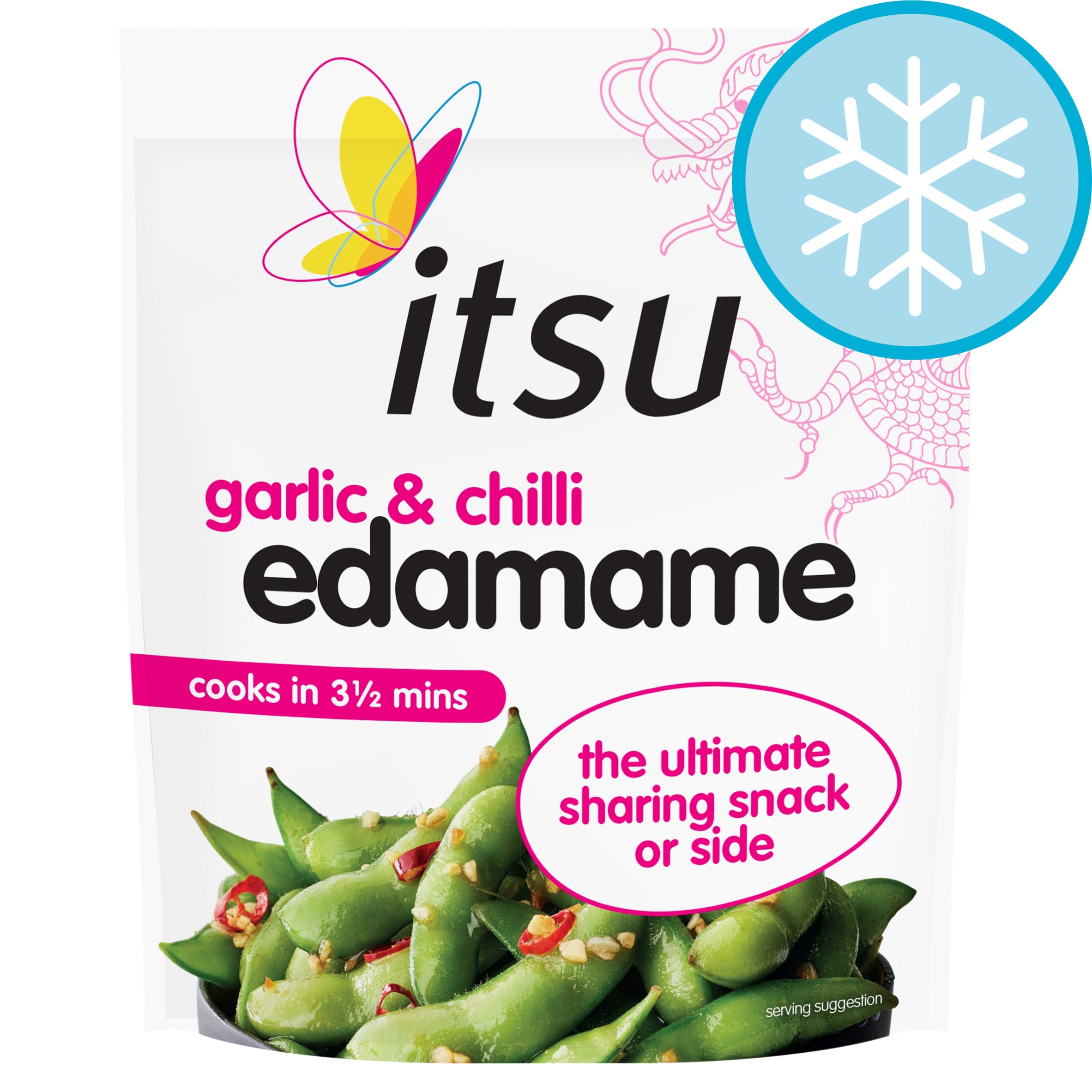 itsu garlic & chilli edamame