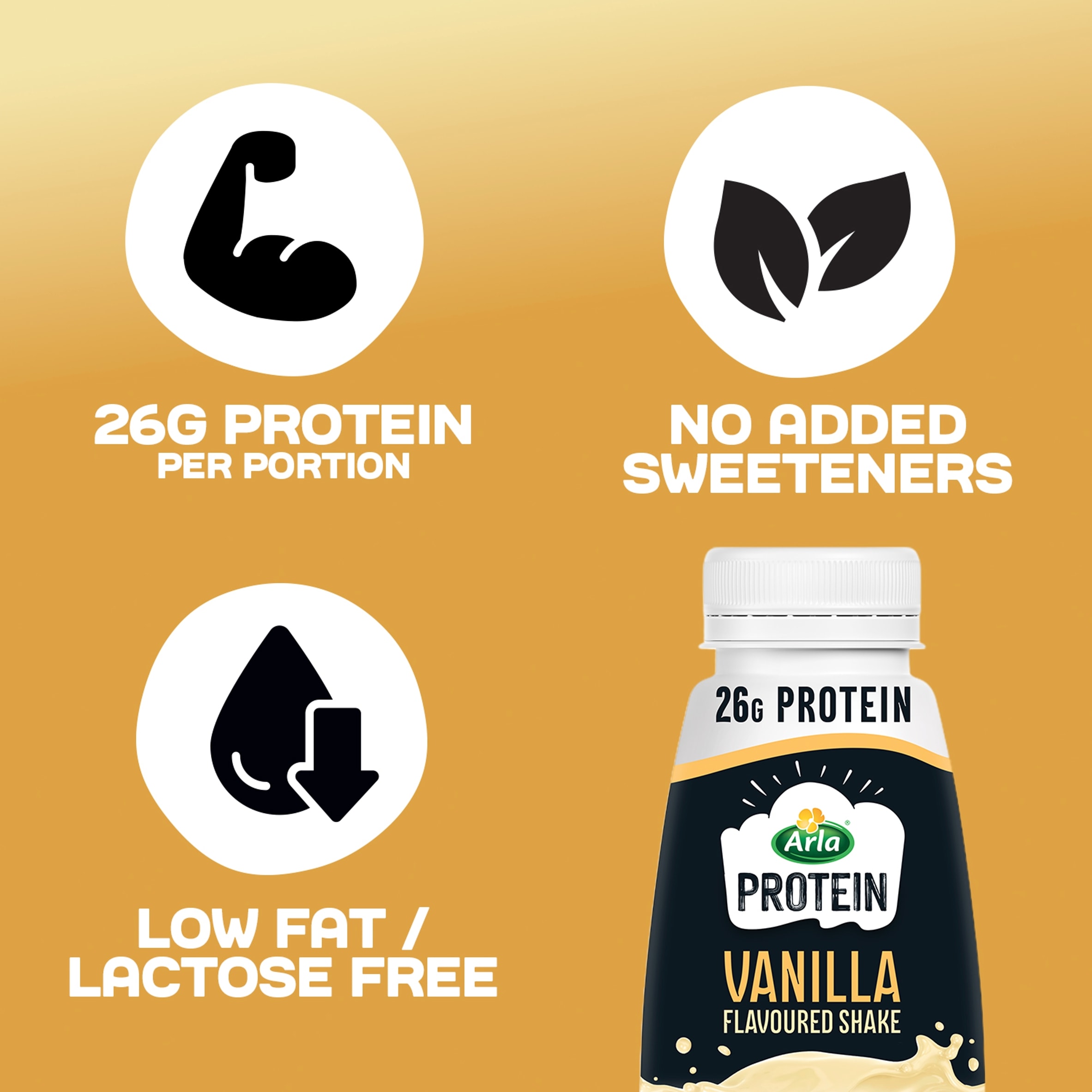 Arla Protein Vanilla Flavoured Milk Shake 482ml thumbnail 3