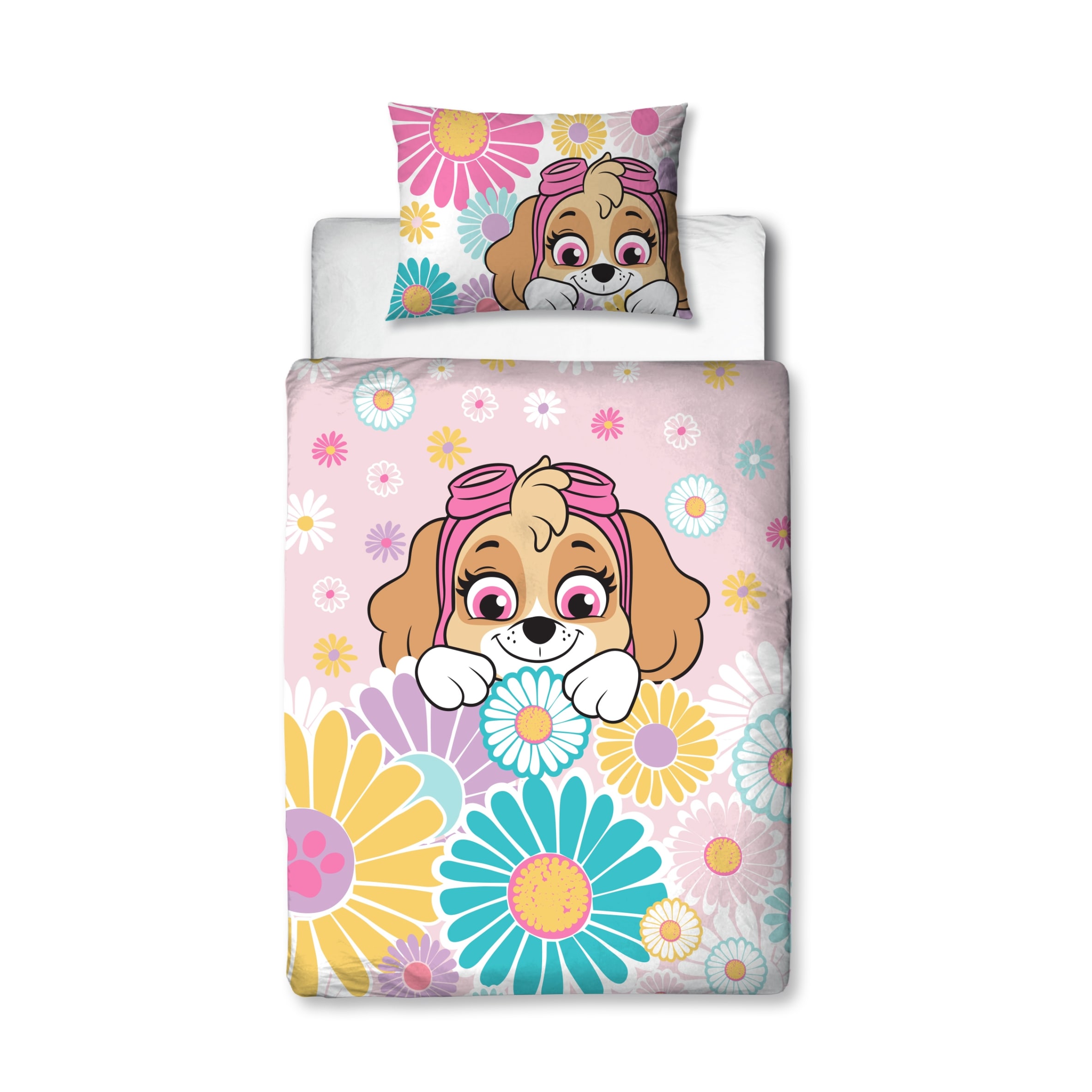 Paw Patrol Flowers Duvet Set Single
