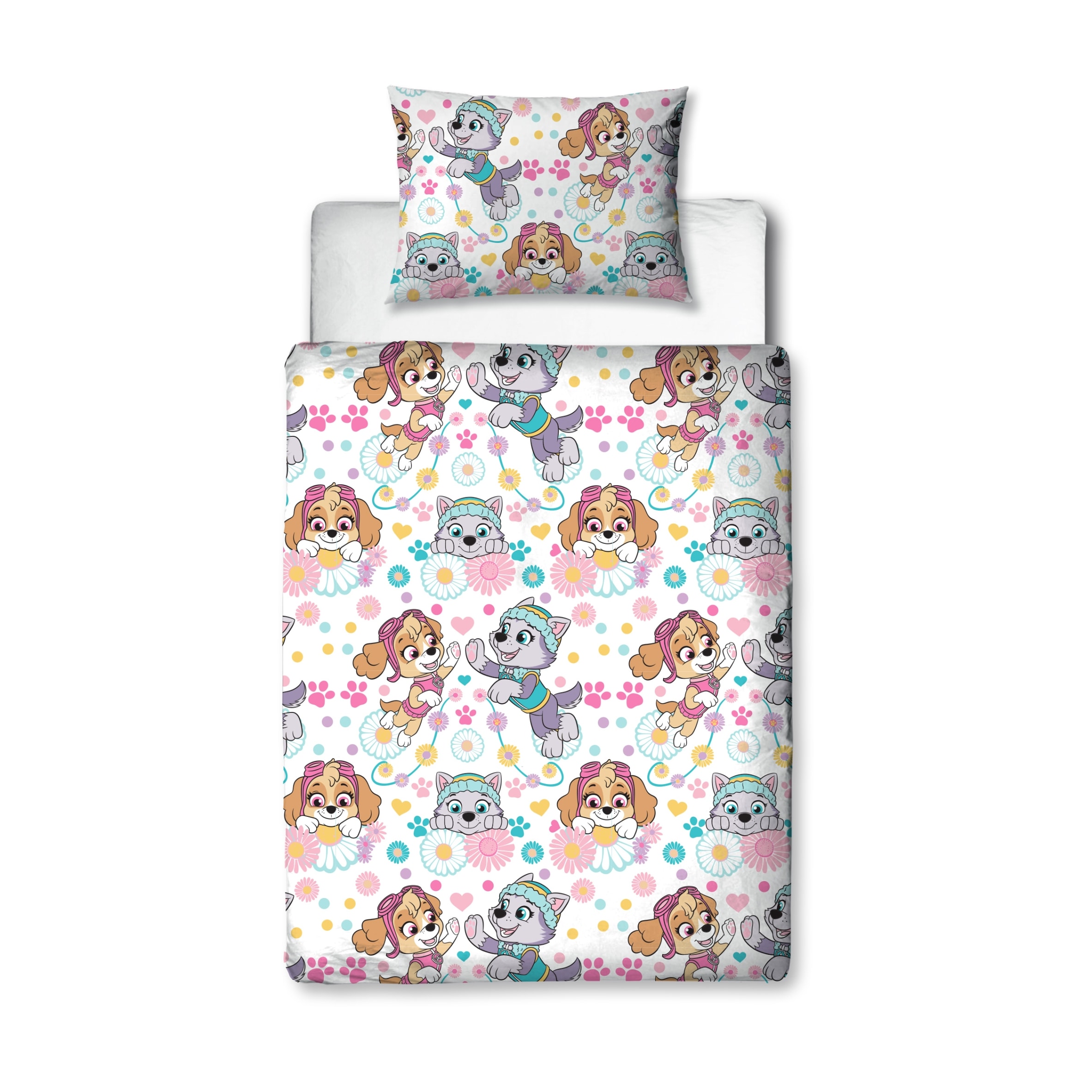 Paw Patrol Flowers Duvet Set Single thumbnail 2
