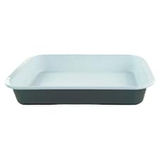 Tesco Slate Grey Enamel Rect Roaster 41cm
