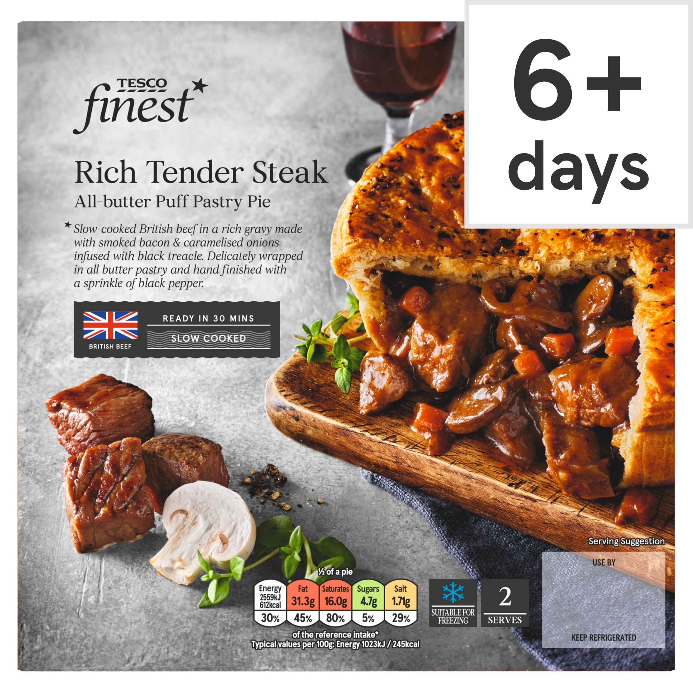 Tesco Finest Steak Pie 500g