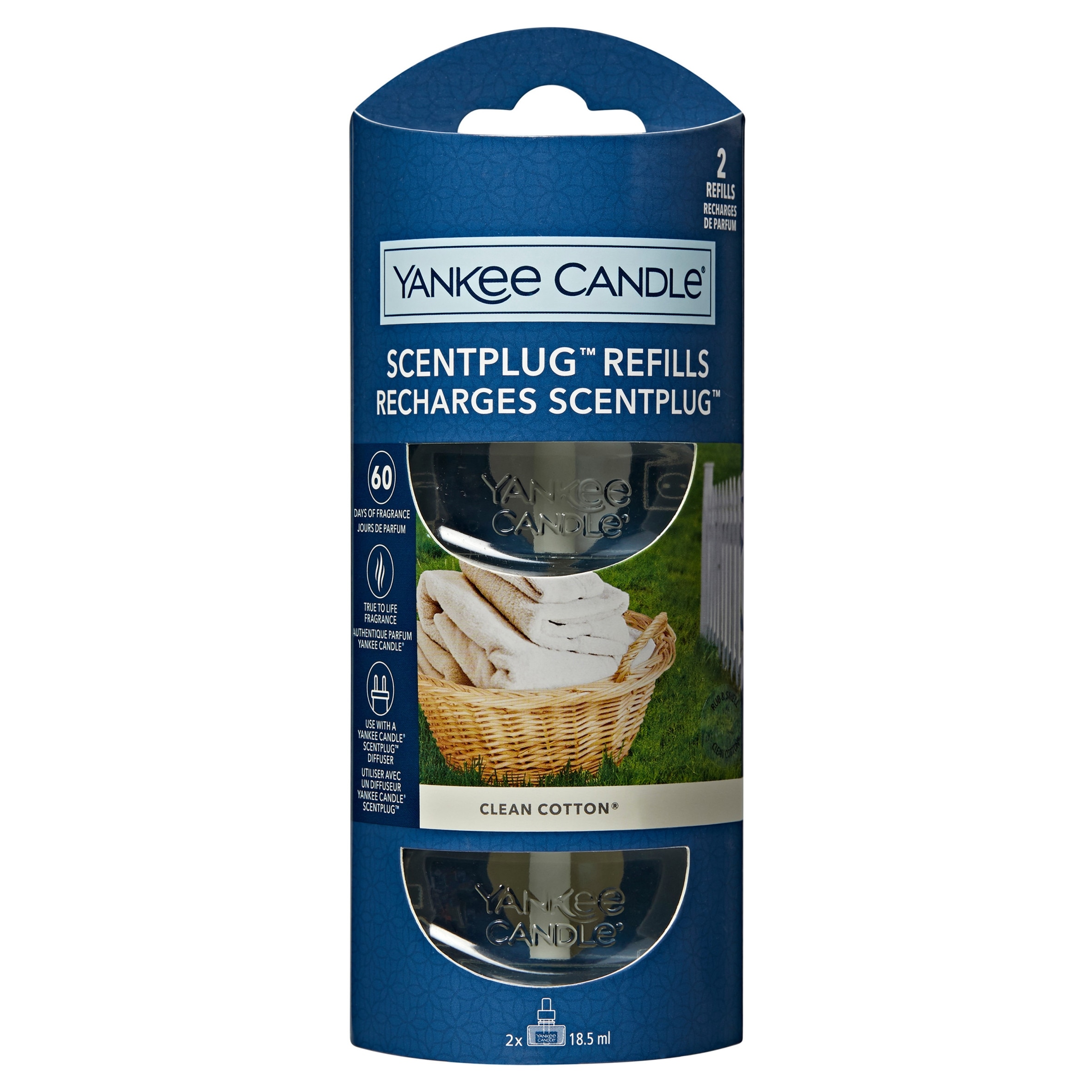 Yankee Classic Clean Cotton Plug Refill 2X18.5Ml