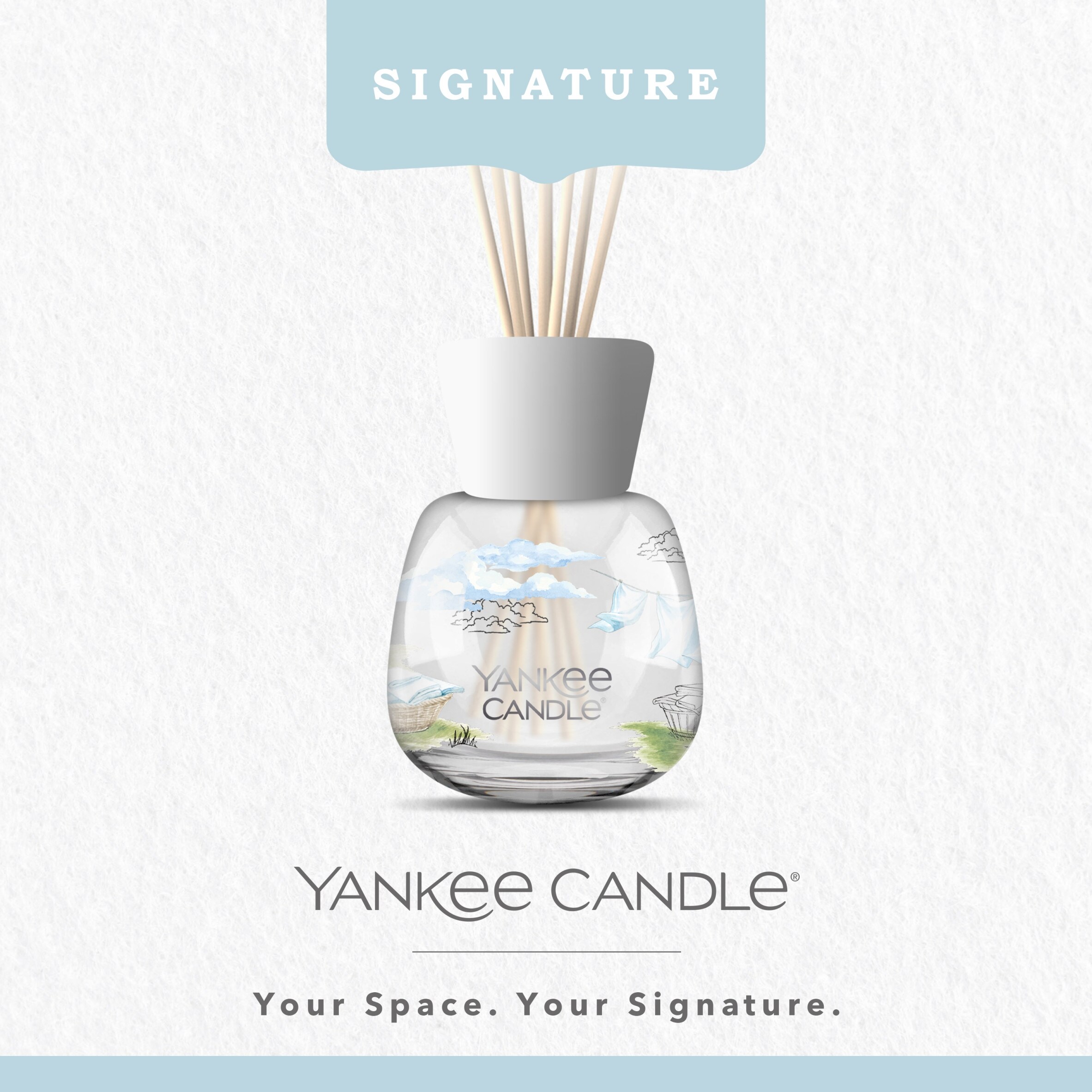 Yankee Classic Clean Cotton Reed Diffuser 100ML thumbnail 2