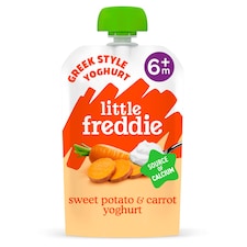 Little Freddie Organic Sweet Potato & Carrot Yoghurt Baby Food Pouch 6+ Months 100g