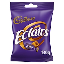 Cadbury Eclairs Chocolate Sweets Bag 130g