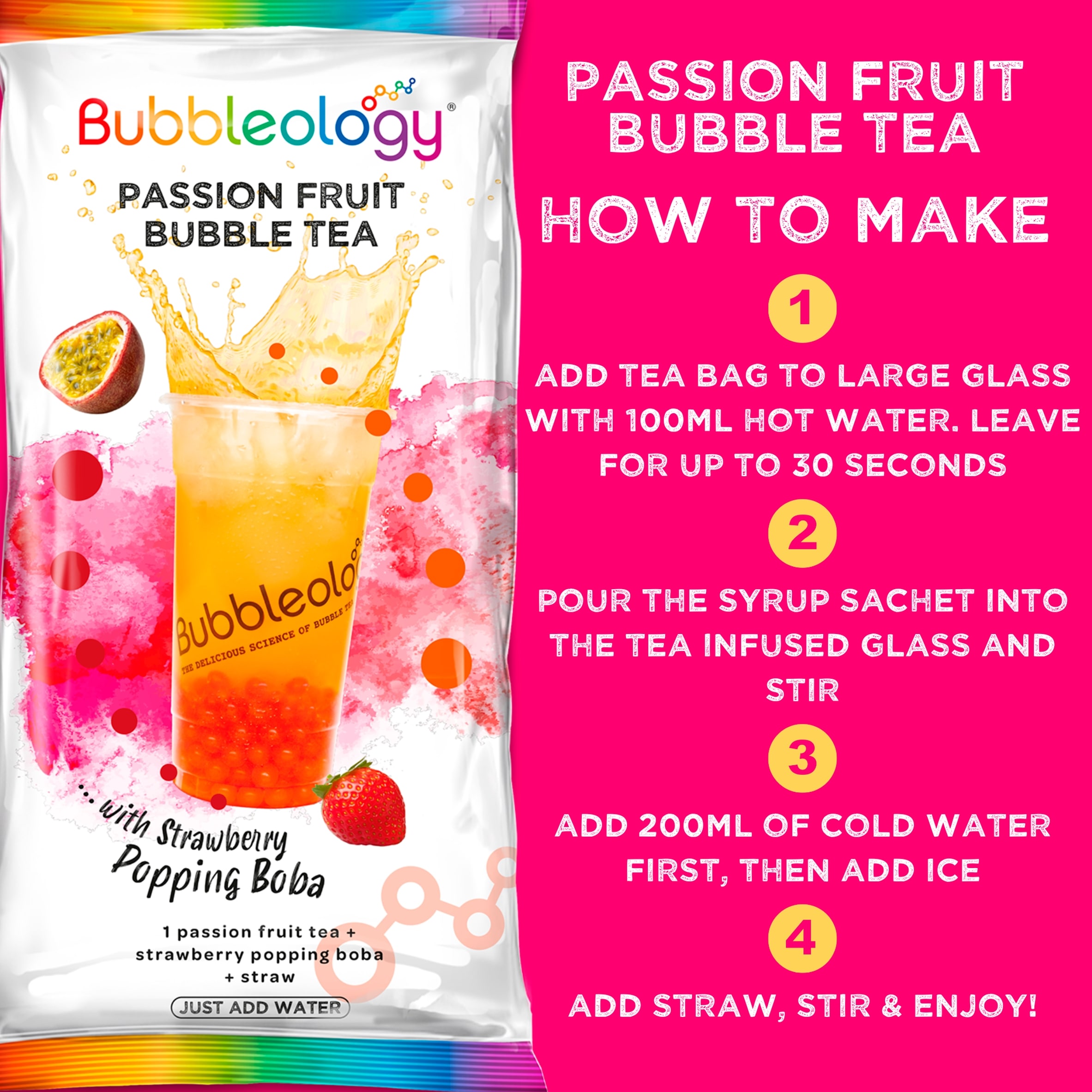 Bubbleology Passion Fruit Bubble Tea 102.5G thumbnail 3