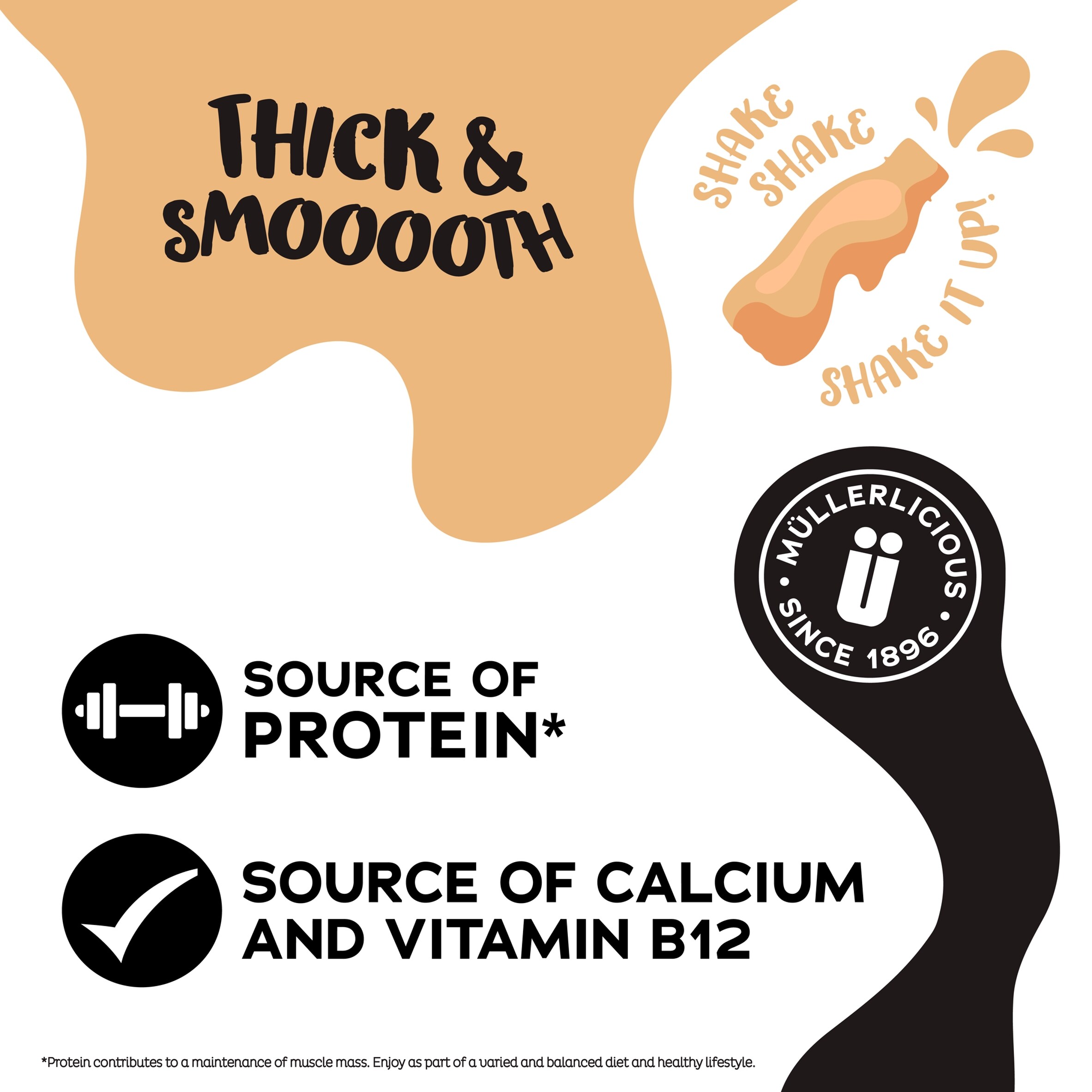 Muller Frijj Milkshake - Cookie Dough Flavour 330ml thumbnail 2