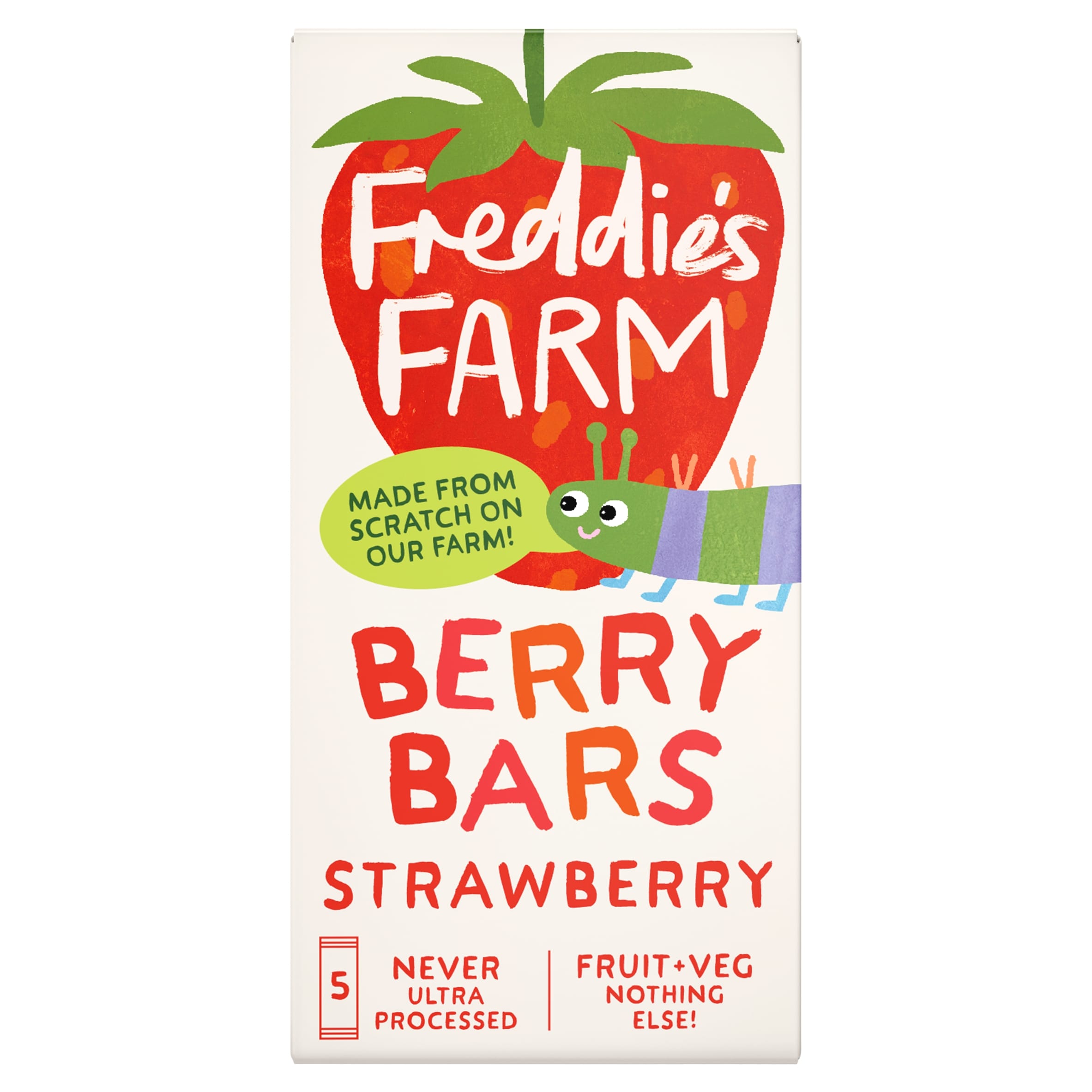 Freddie's Farm Berry Bars - Strawberry 5 x 20g