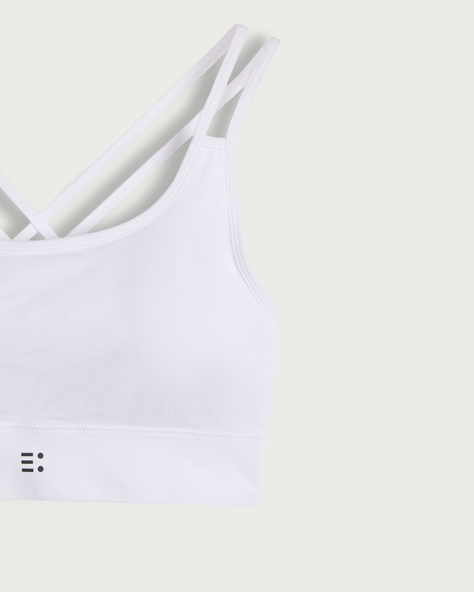 F&F Active 2-Pack Strappy Light Support Sports Bra in White thumbnail 4