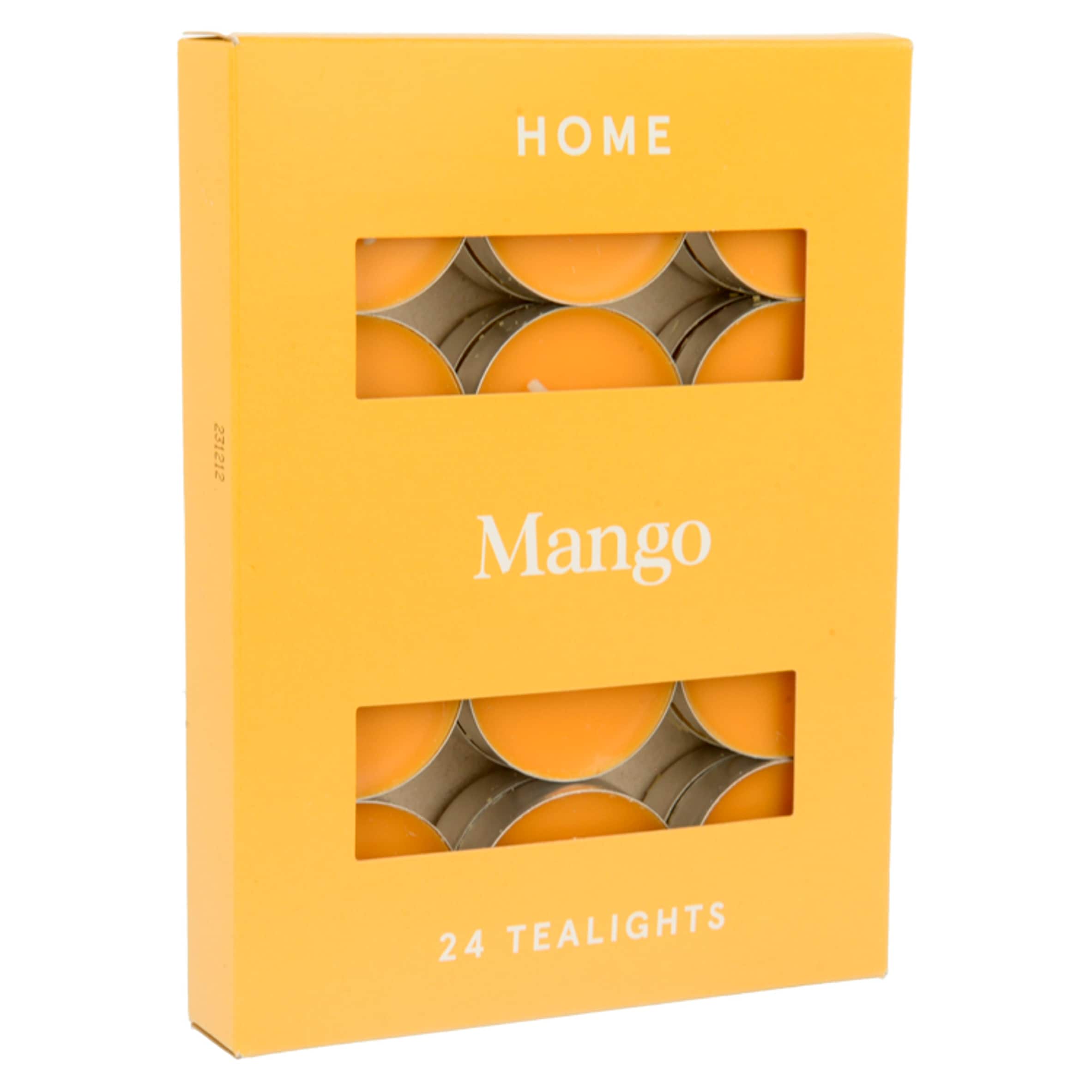 F&F Home Scented Tealights Mango 24 Pack