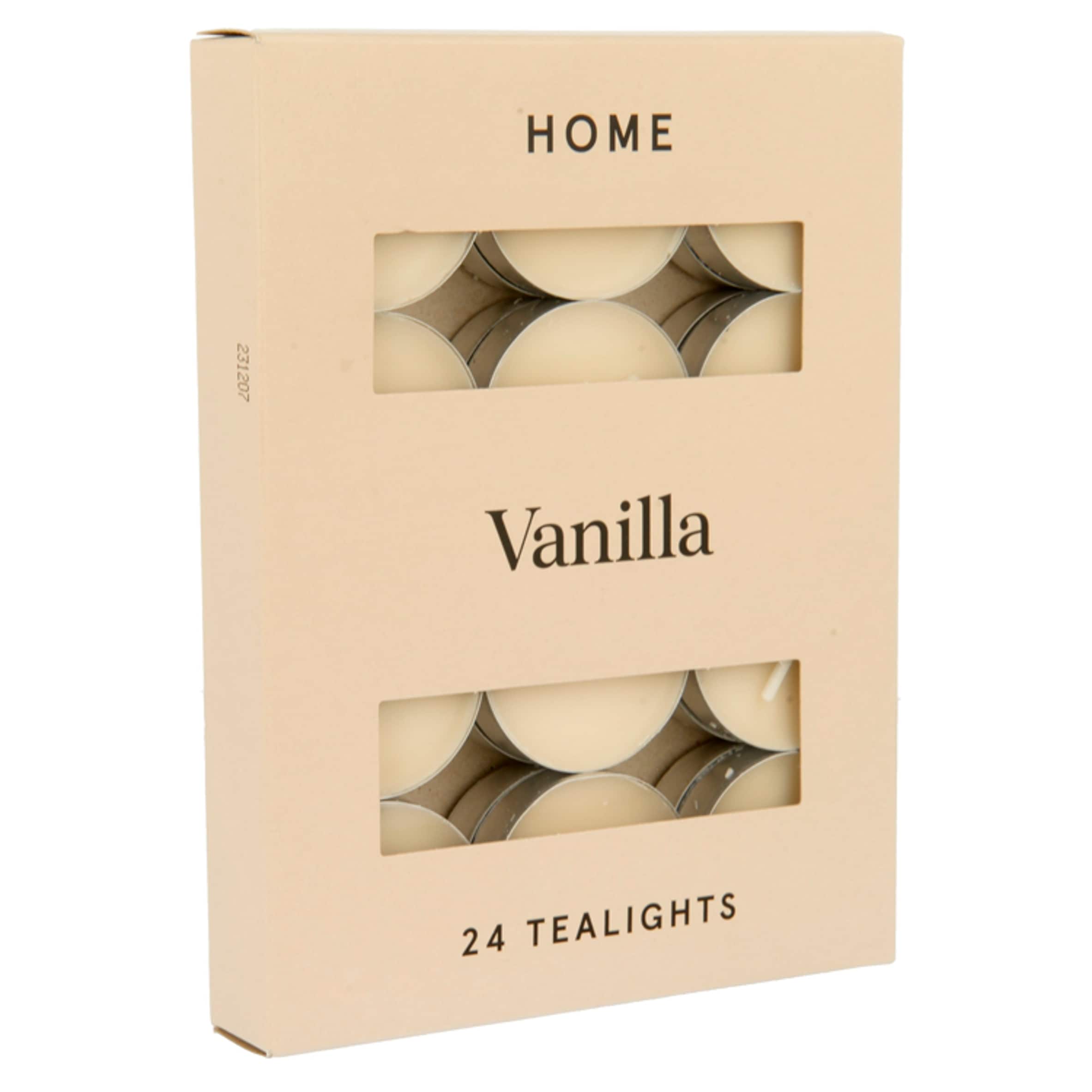 F&F Home Scented Tealights Vanilla 24 Pack