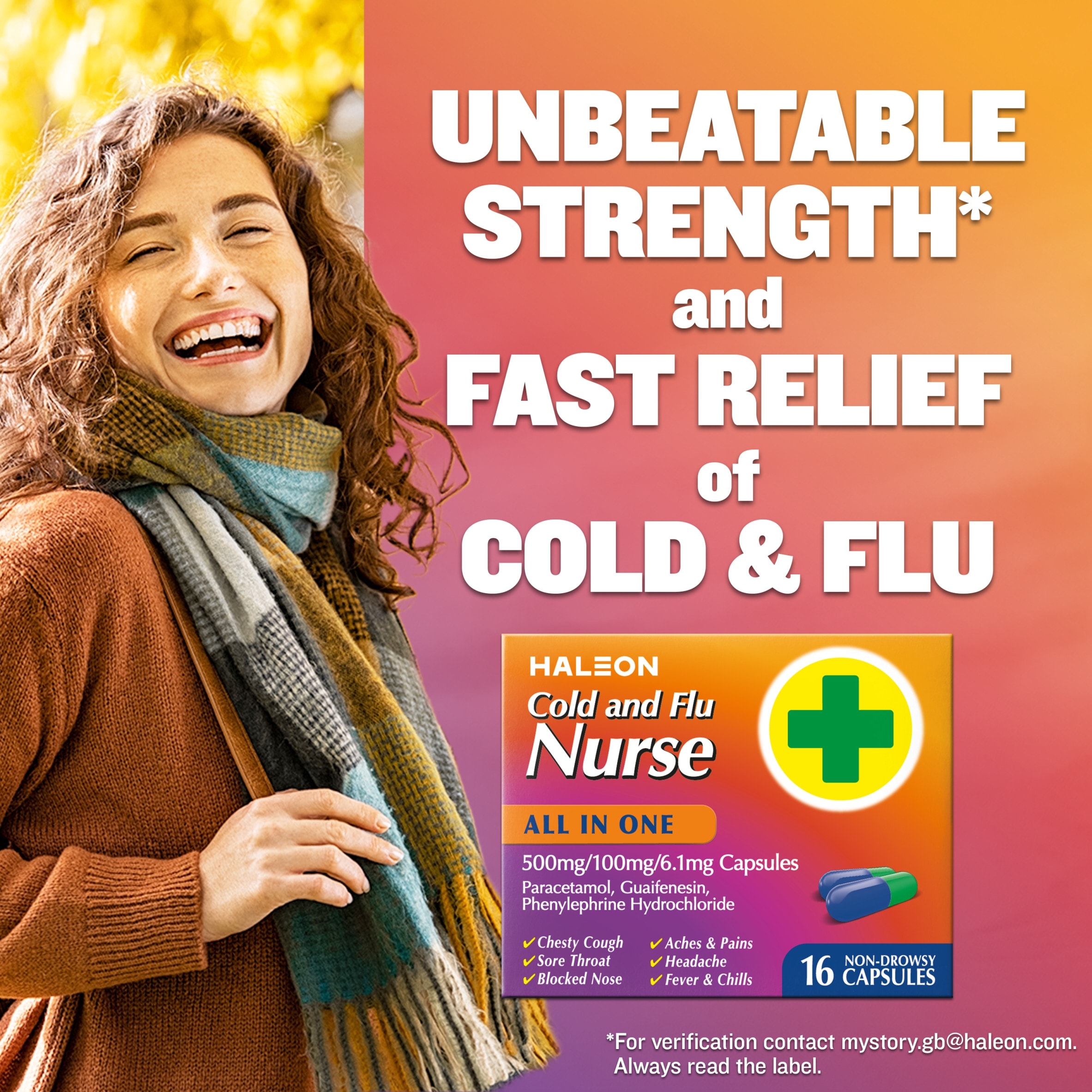 Haleon Cold and Flu Nurse All in One Capsules 16s thumbnail 2