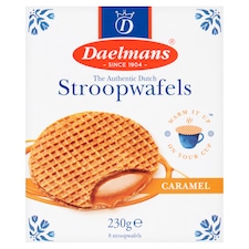 Daelmans Authentic Dutch Caramel Stroopwafels 8 Pack 230g