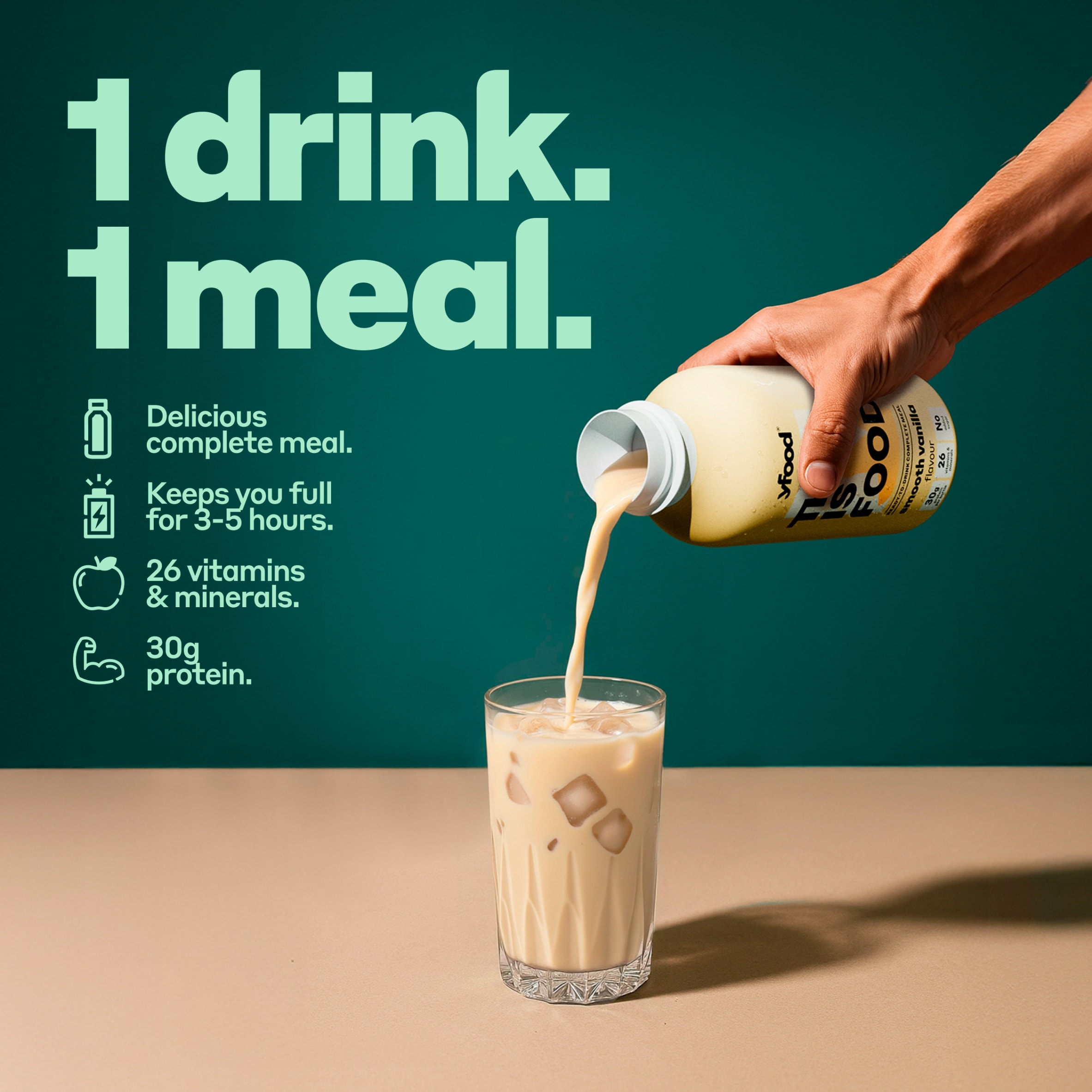 yfood Ready-to-Drink Complete Meal - Smooth Vanilla 500ml thumbnail 2