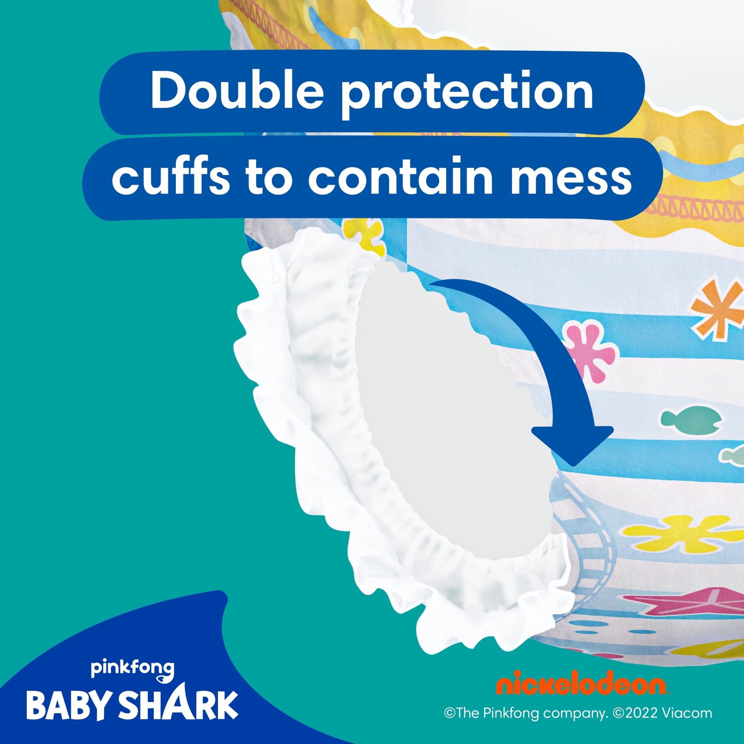 Pampers Splasher Baby Shark Size 5-6 Swim Nappies 10 Pack thumbnail 5