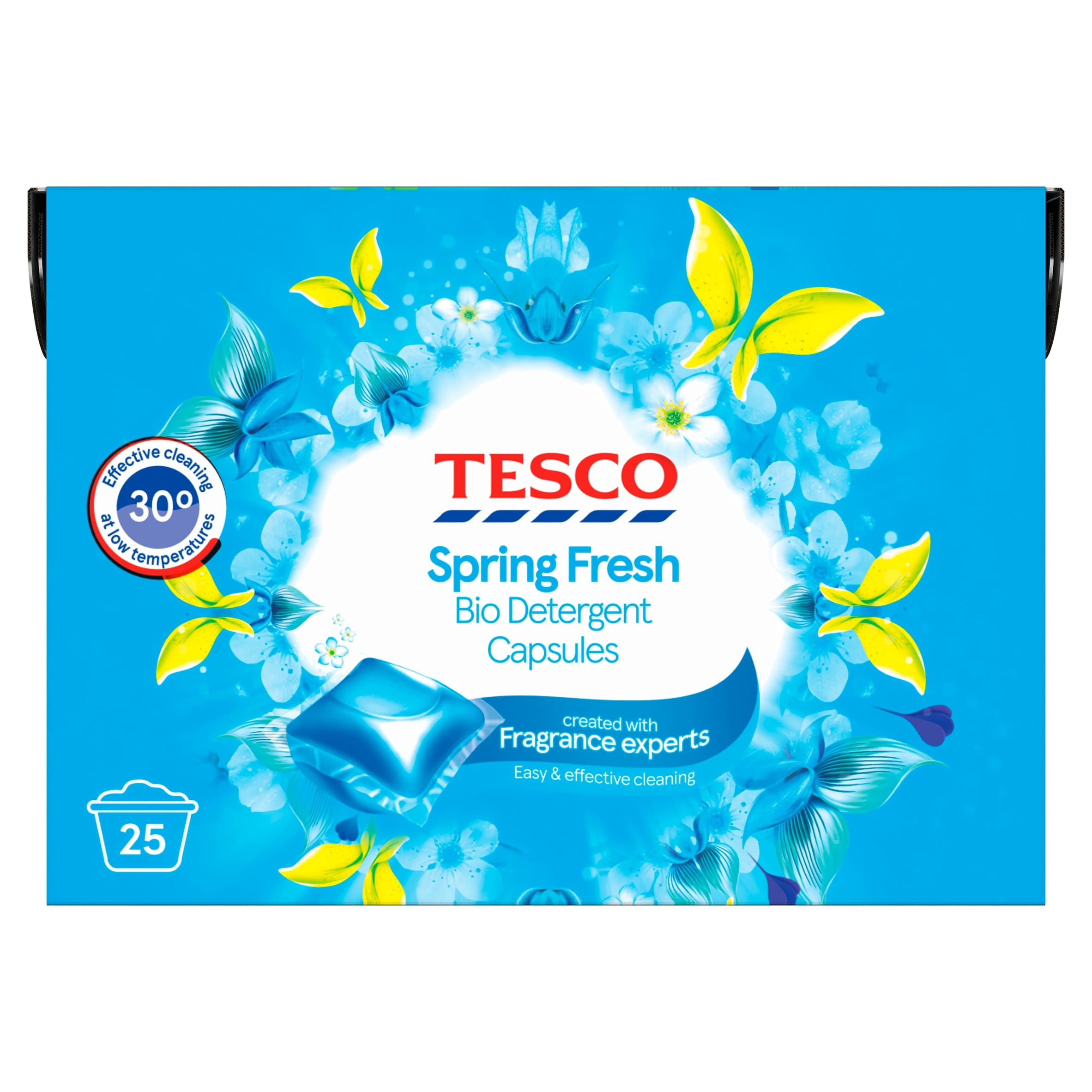 Tesco Spring Fresh Bio Detergent Capsules 25W 425ml