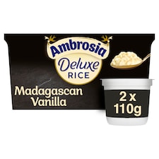 Ambrosia Deluxe Rice Pudding - Madagascan Vanilla 2 x 110g