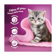 Whiskas Kitten Cat Food Pouches Poultry Feasts in Jelly 40x85g thumbnail 2