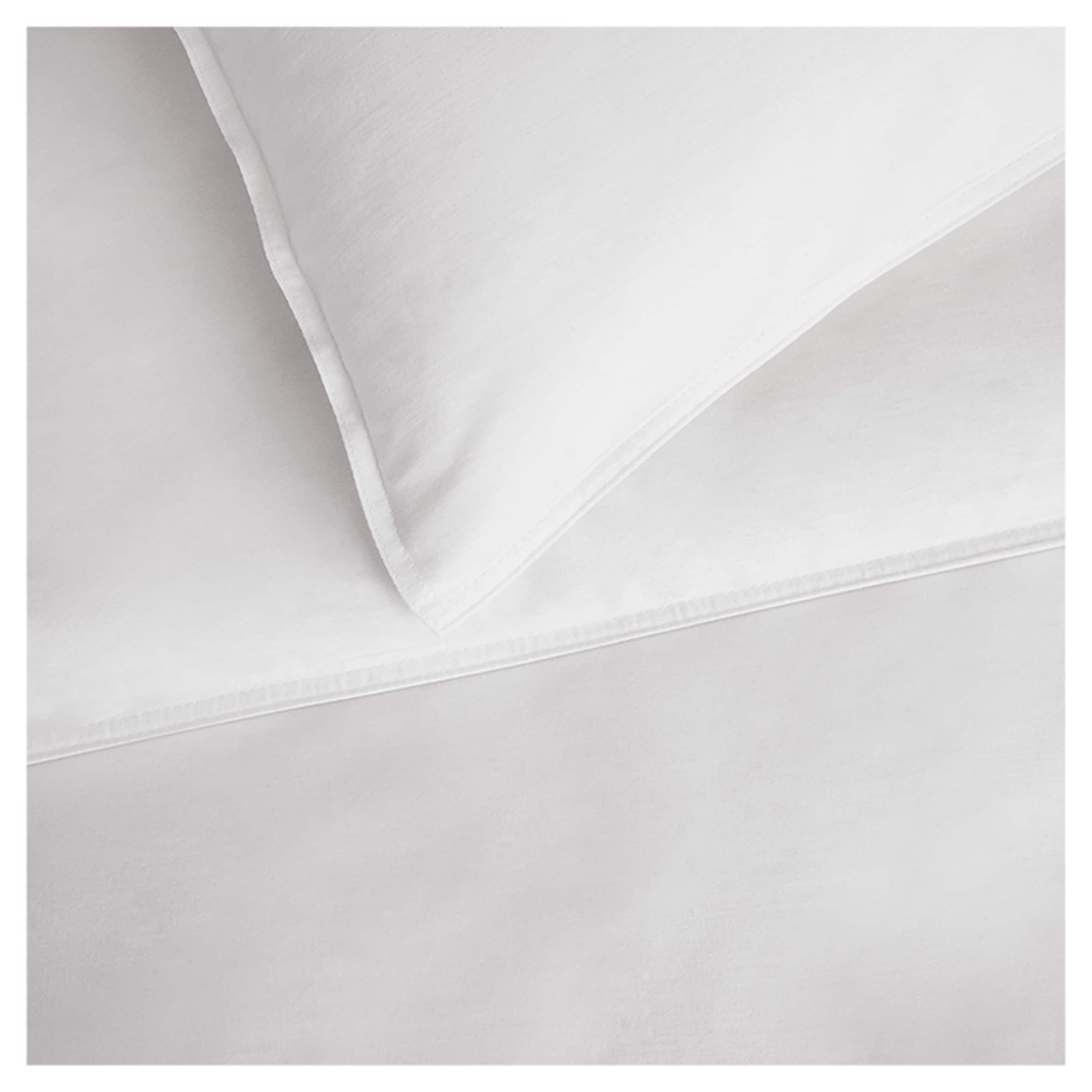 Tesco White 100% Cotton Oxford Edge Duvet Set King Size thumbnail 2