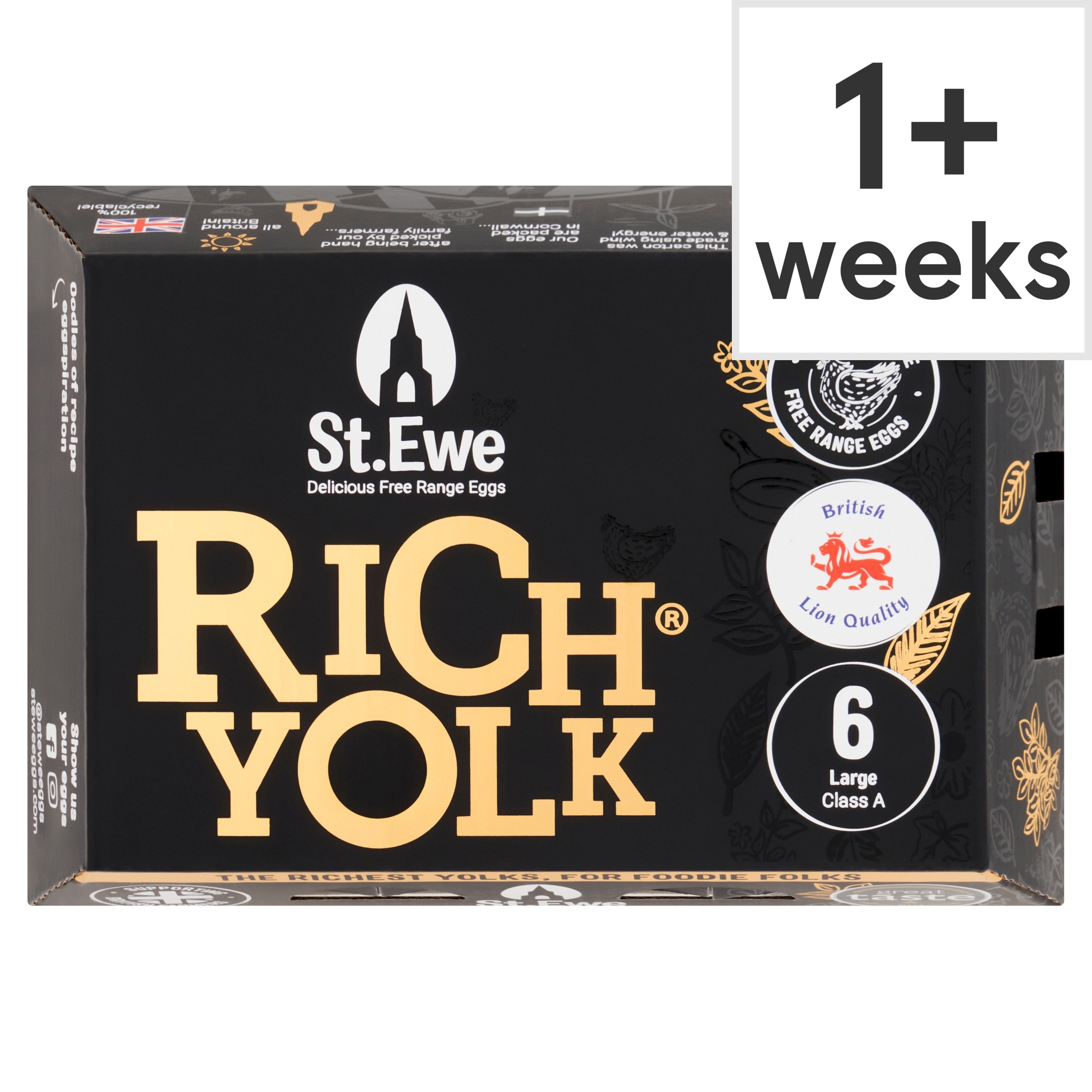 St Ewe Opulent Large Rich Yolk Free Range Eggs