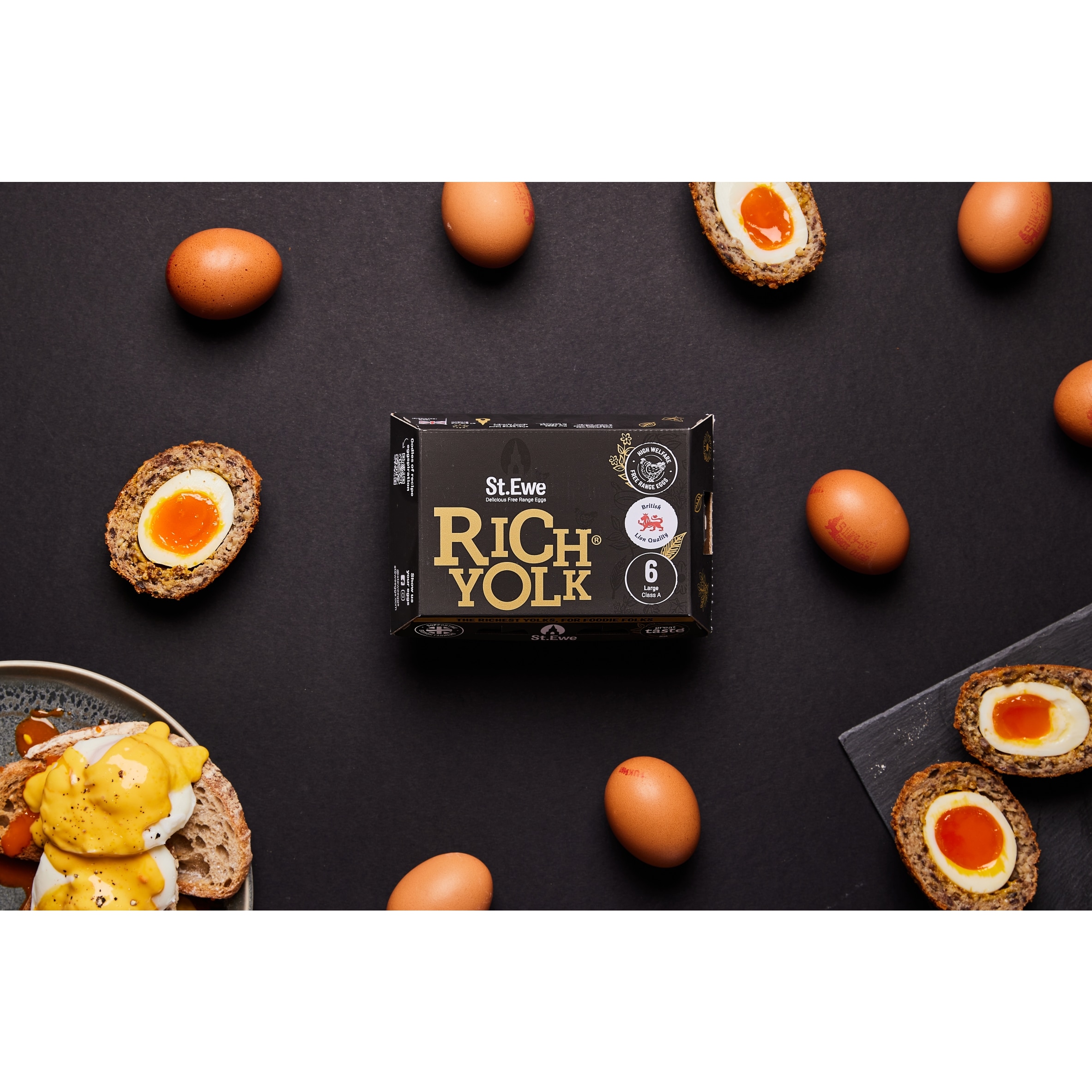St. Ewe Rich Yolk Large Free-Range Eggs 6 Pack thumbnail 2