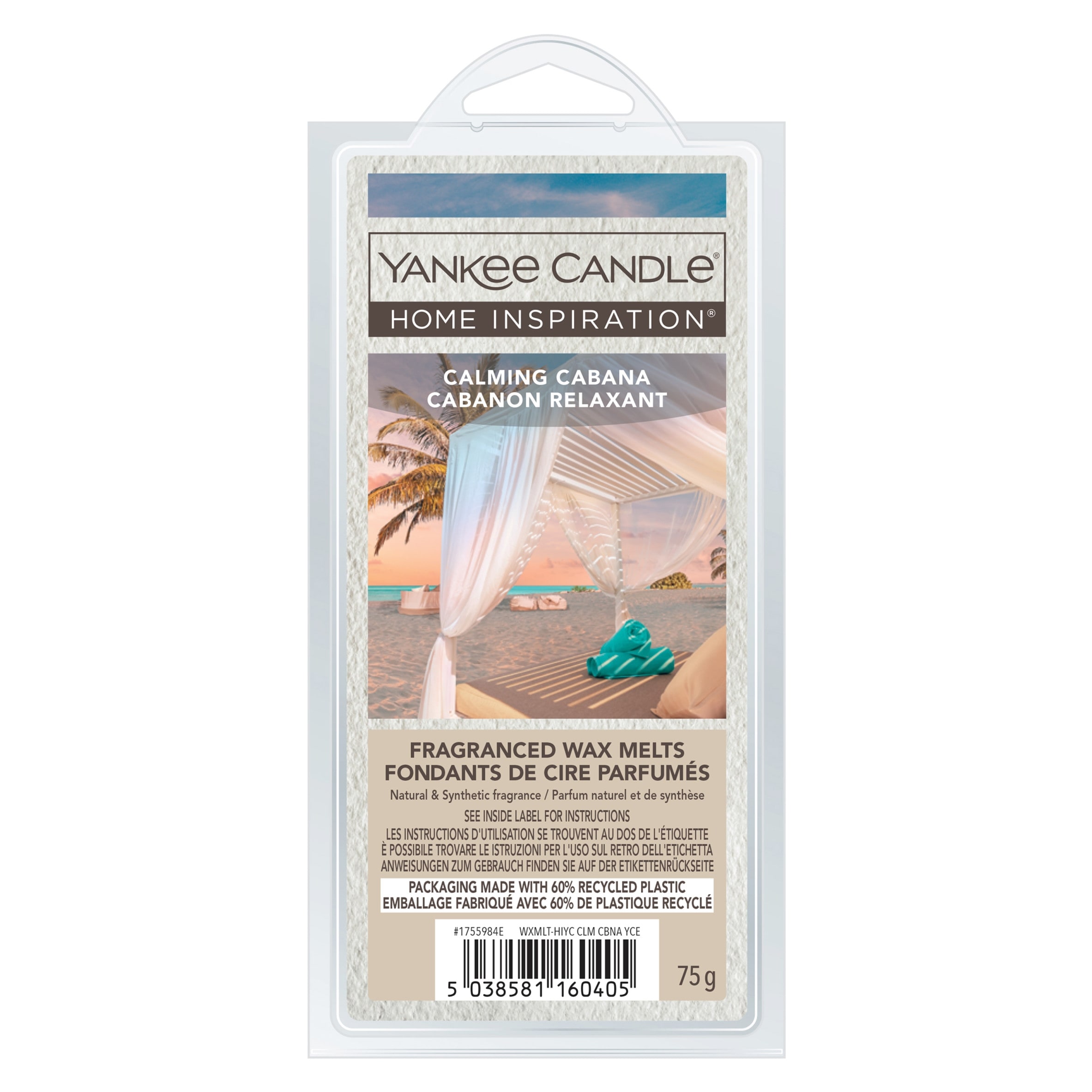 Yankee HI Calming Cabana Wax Melts 75g