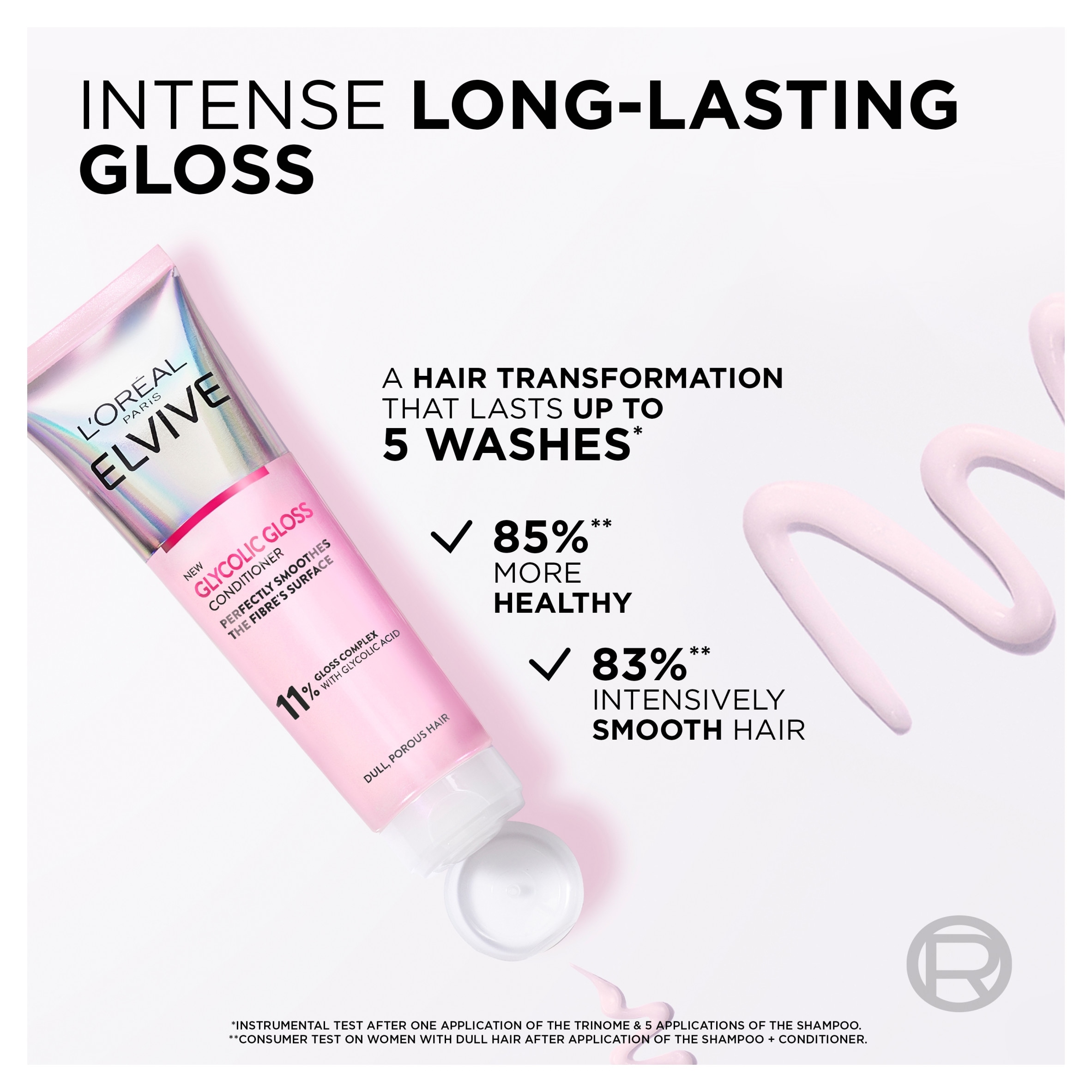 L'Oreal Paris Elvive Glycolic Gloss Conditioner 150ml thumbnail 2