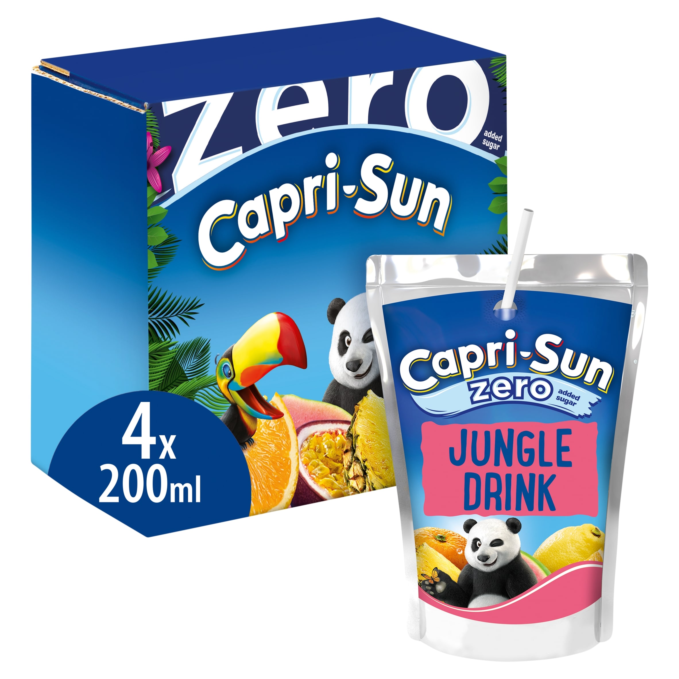Capri-Sun Zero Jungle 4 x 200ml Kids' Juice Drink thumbnail 4