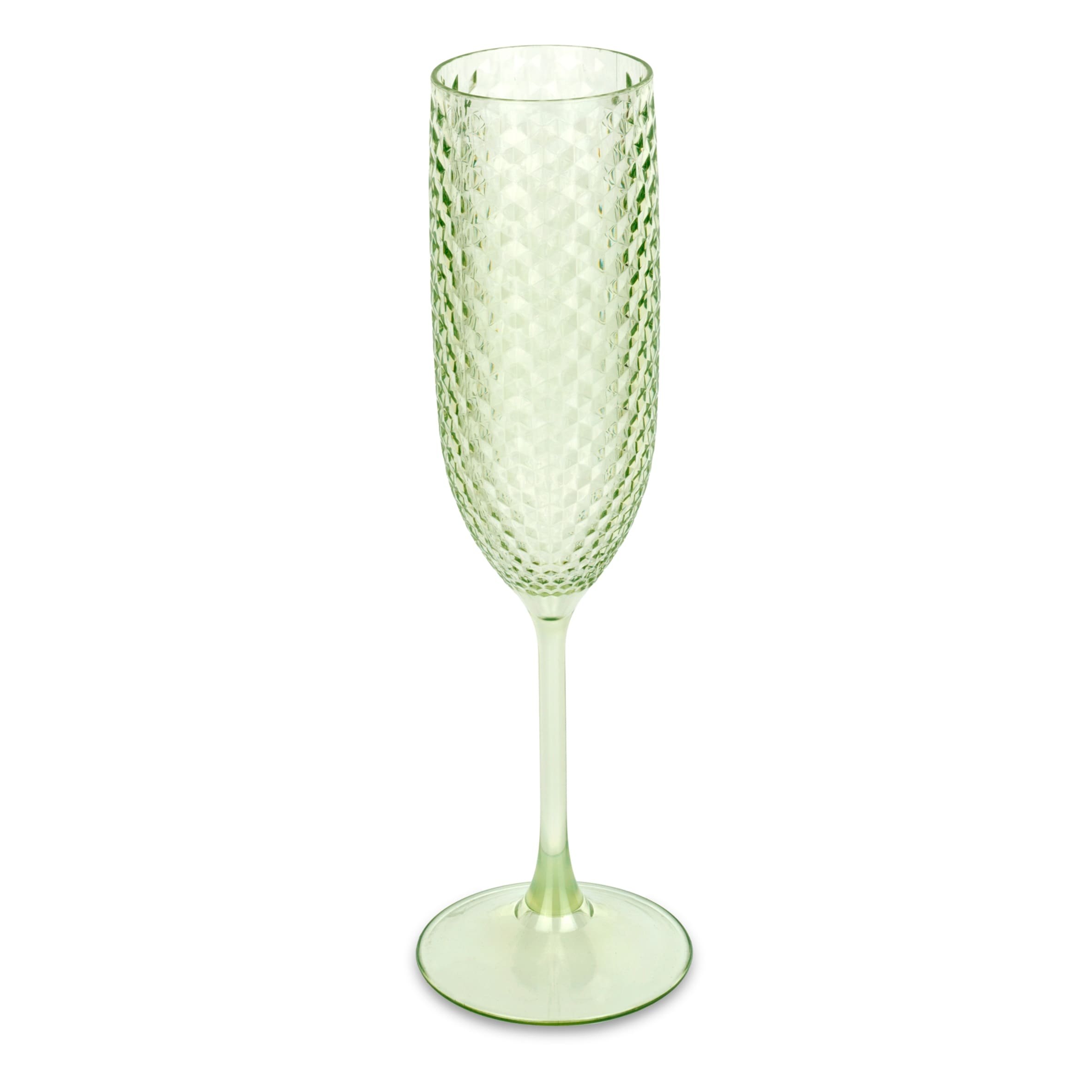 Swantex Reusable Champagne Flute Green 