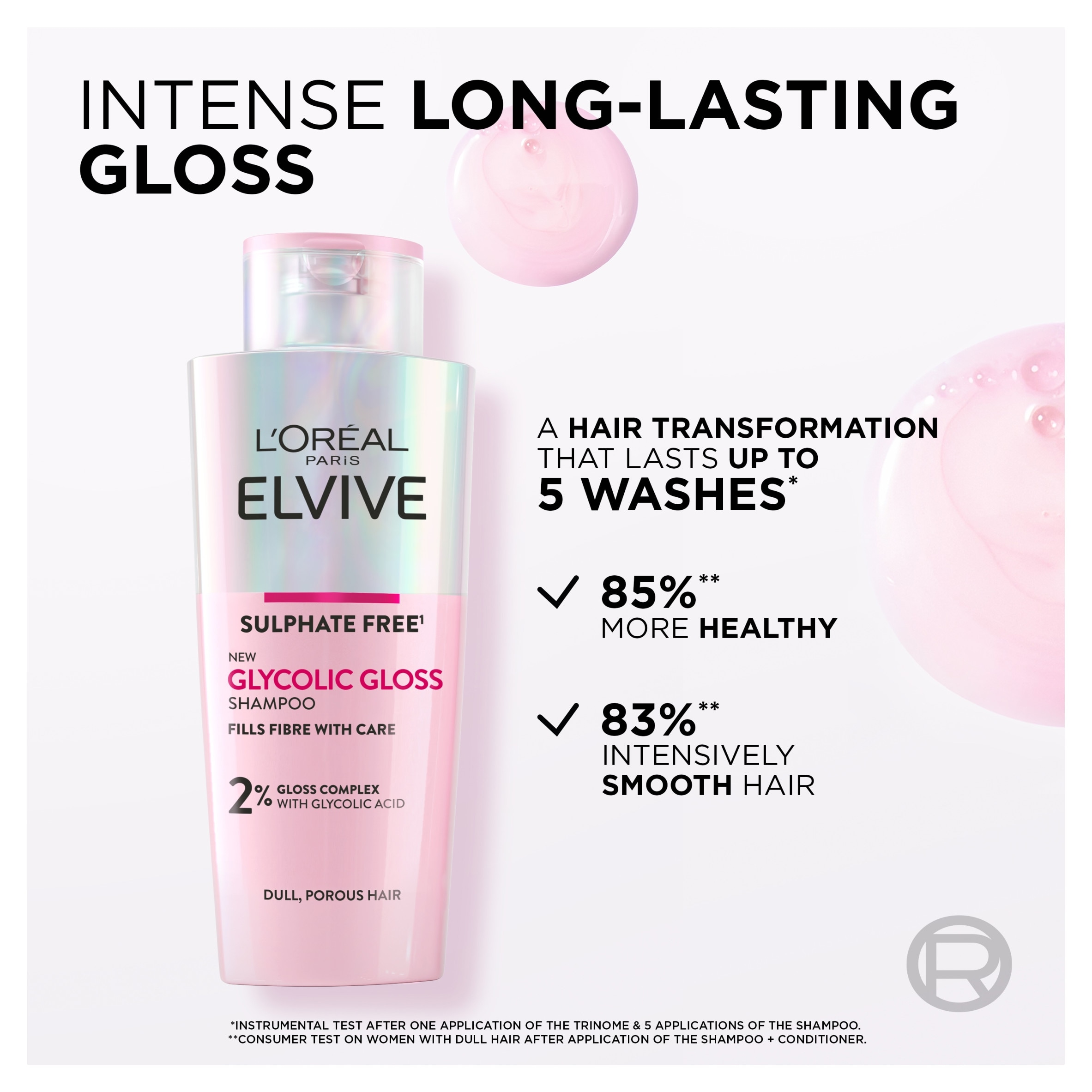 L'Oreal Paris Elvive Glycolic Gloss Shampoo 200ml thumbnail 2