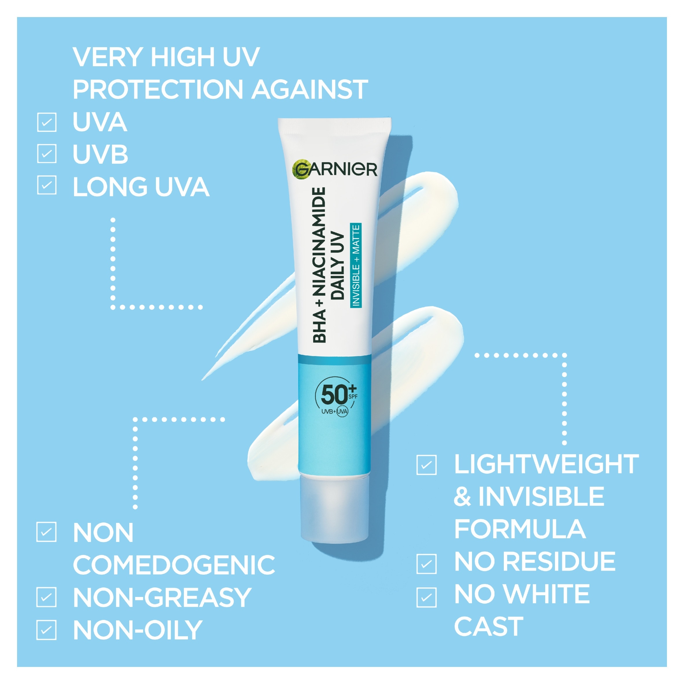 Garnier BHA + Niacinamide Daily UV Fluid SPF50+ 40ml thumbnail 3