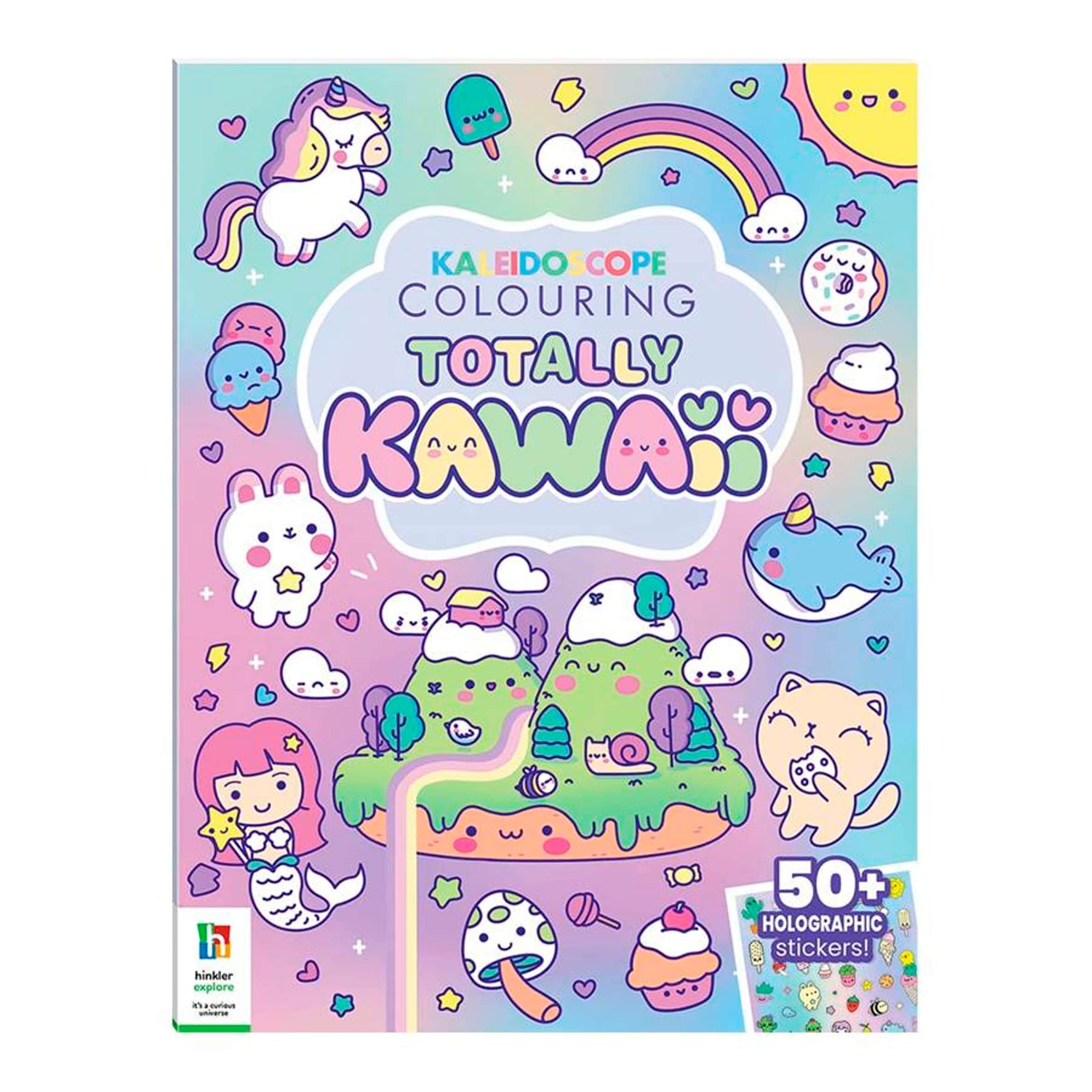 Kaleidoscope Colouring and Stickers Totally Kawaii