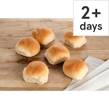 Tesco White Soft Rolls 6 Pack