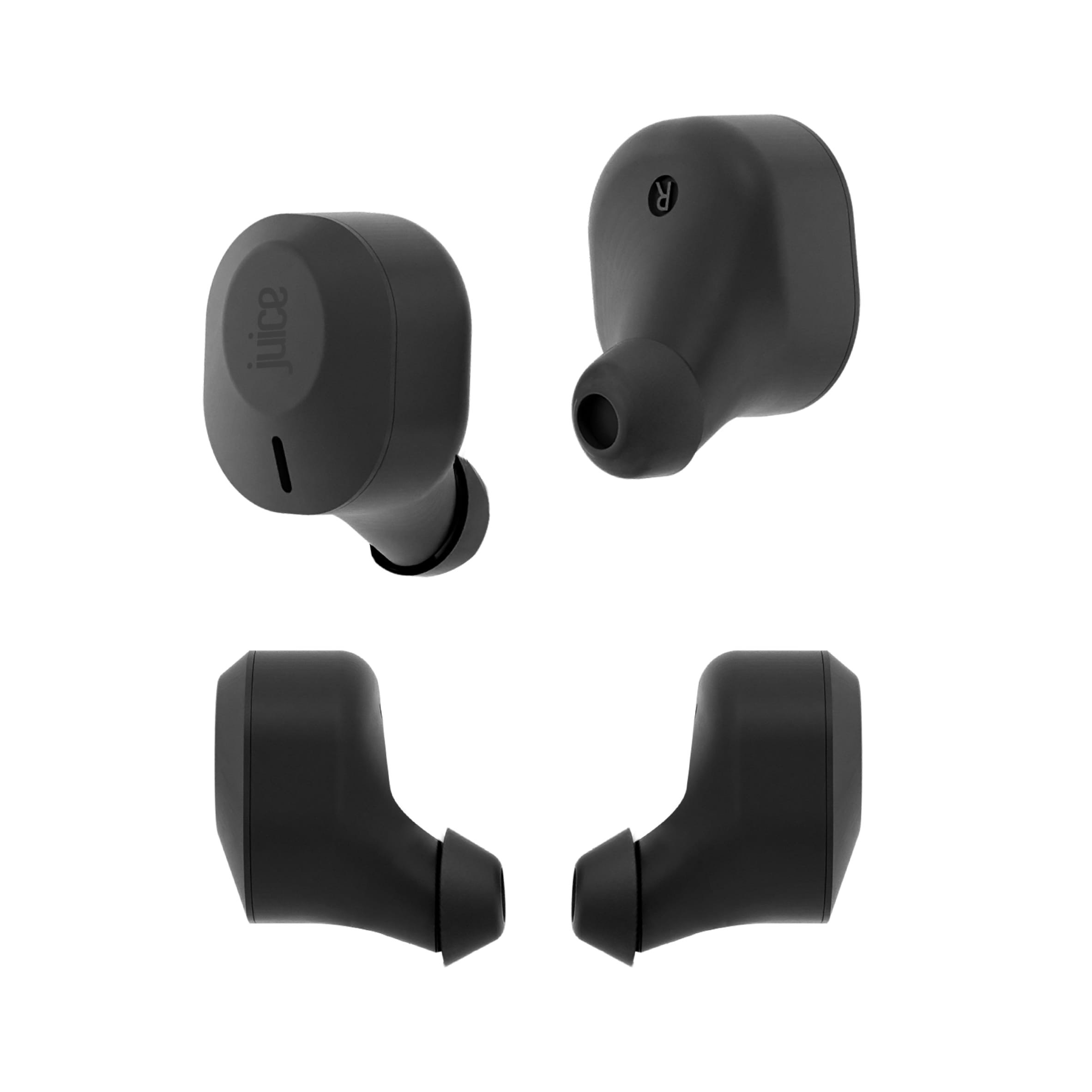Juice Airphones Ultra Clear True Wireless Bluetooth In Ear Headphones Black thumbnail 3