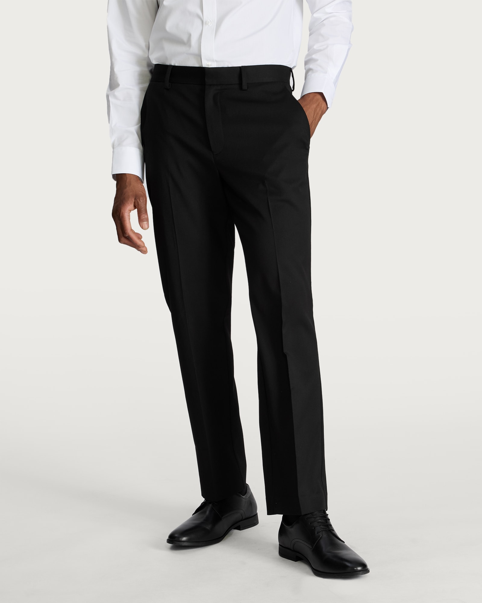 F&F Regular Fit Formal Trousers in Black