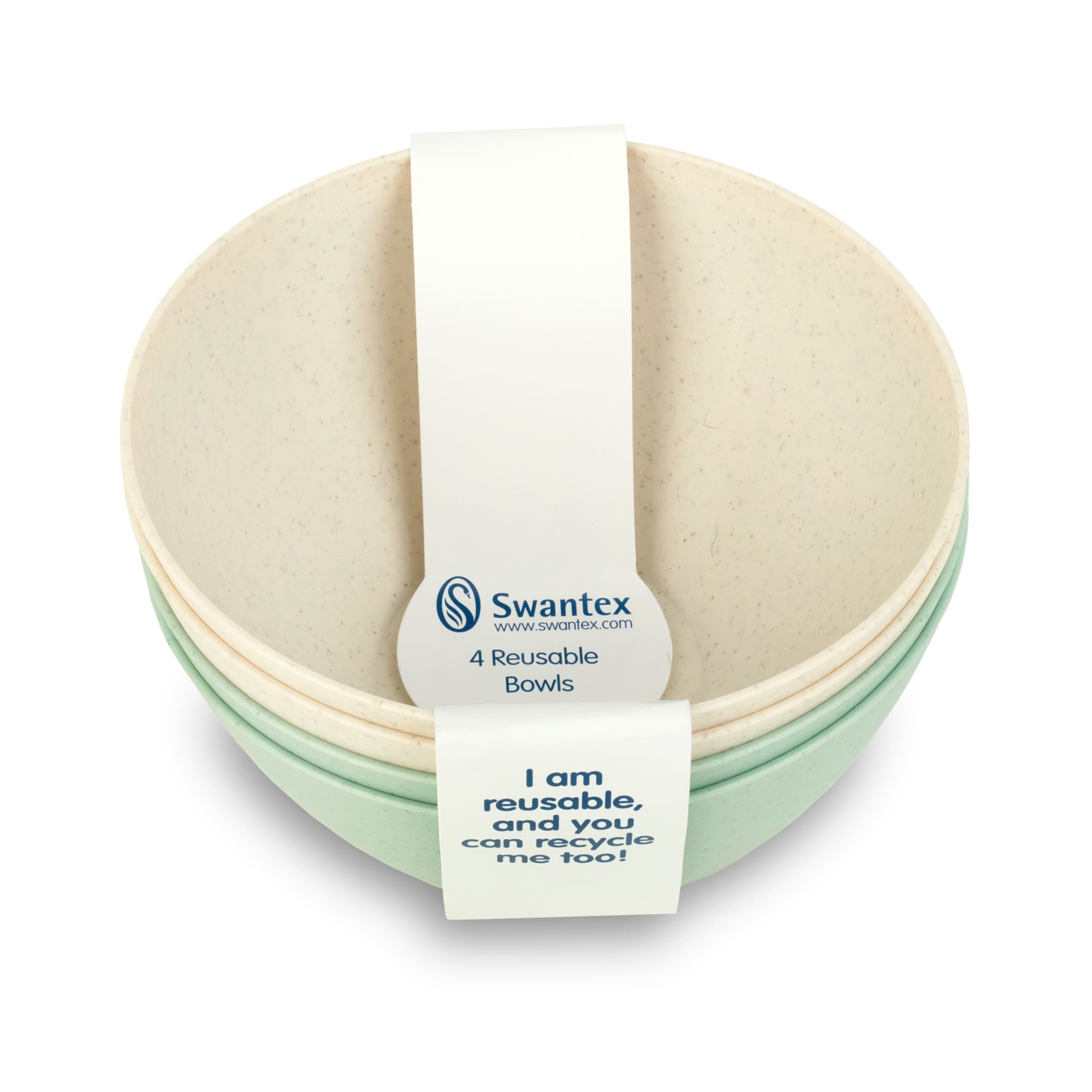 Swantex Reusable Bowls Mixed Colours 4 Pack