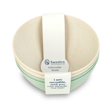 Swantex Reusable Bowls Mixed Colours 4 Pack