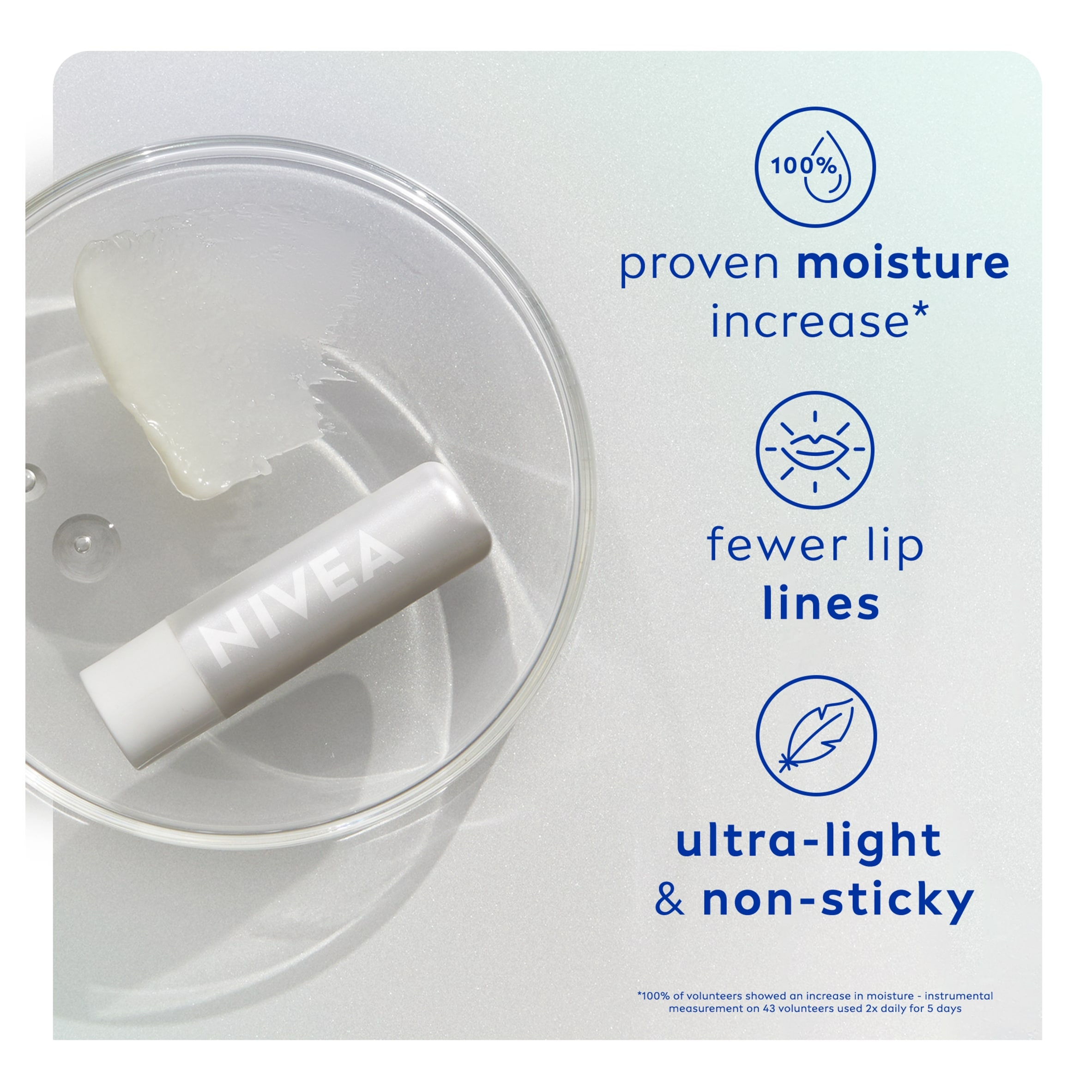 NIVEA Hyaluron Moisture Plus Lip Balm 4.8g thumbnail 4