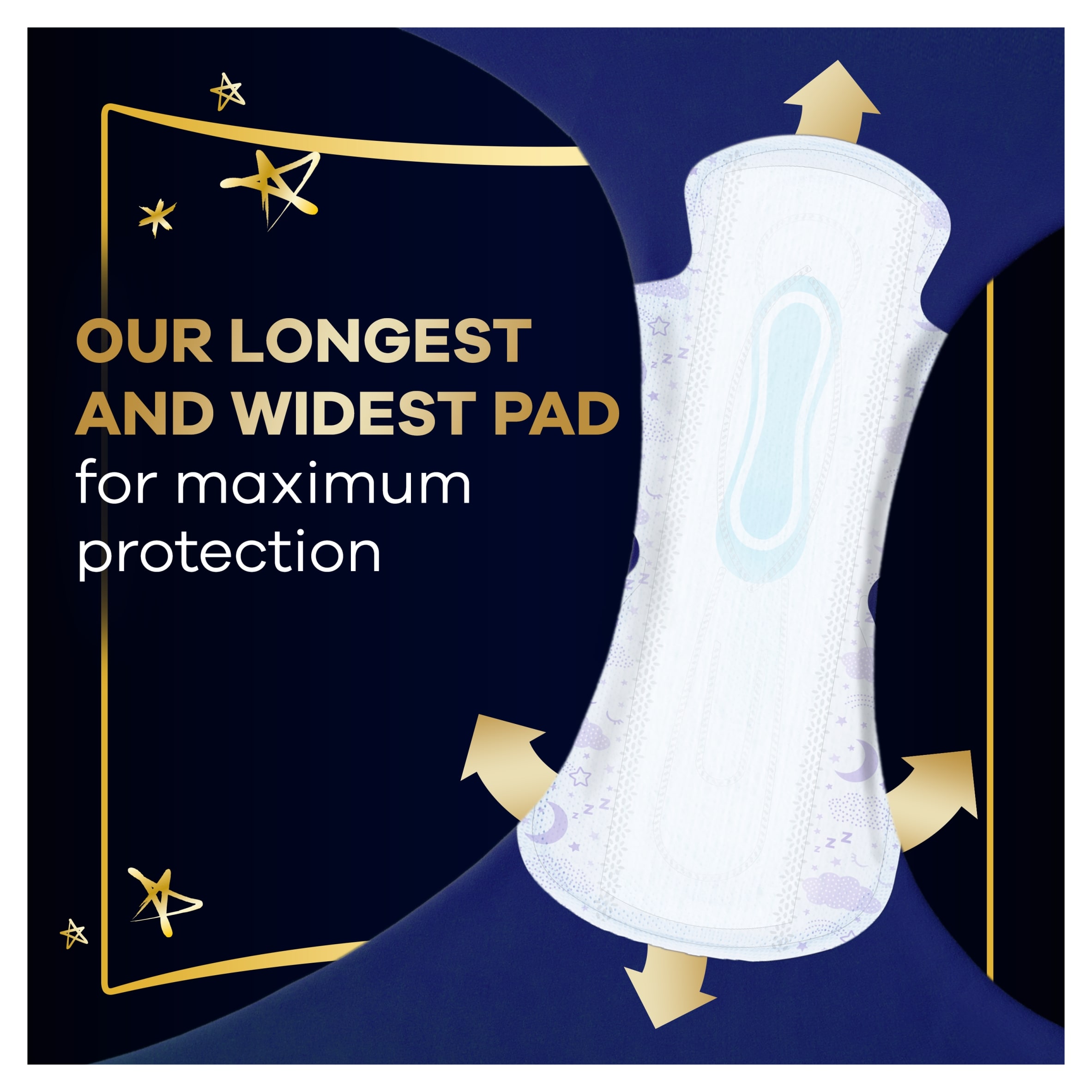 Always Ultra  Sanitary Towels Secure Ultimate Night (Size 6) With Wings 12 Pads thumbnail 4